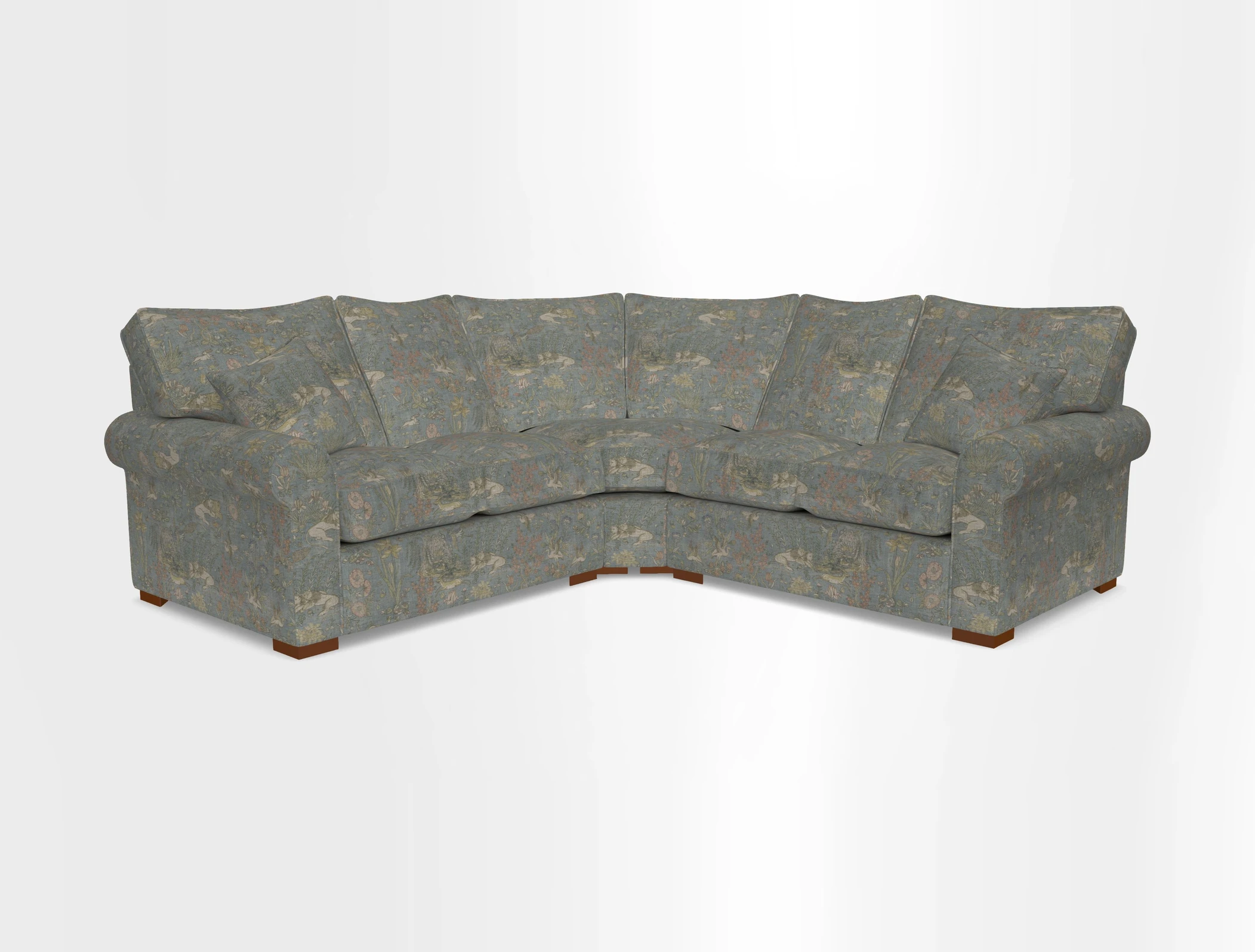 Upperton Corner Sofa RHF & LHF in Two Tone Plain Biscuit  - Loose cover option available