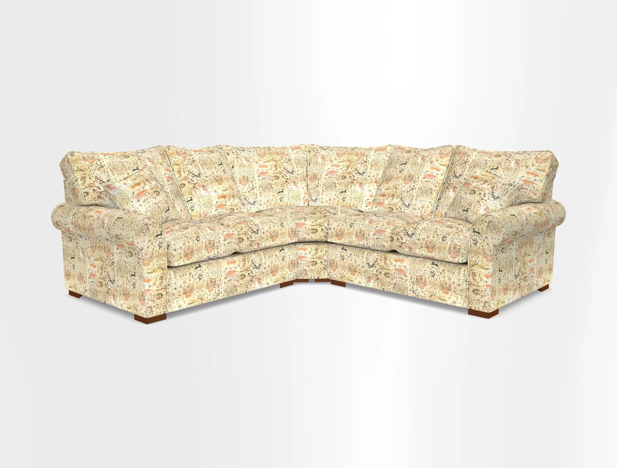Upperton Corner Sofa RHF & LHF in Two Tone Plain Biscuit  - Loose cover option available