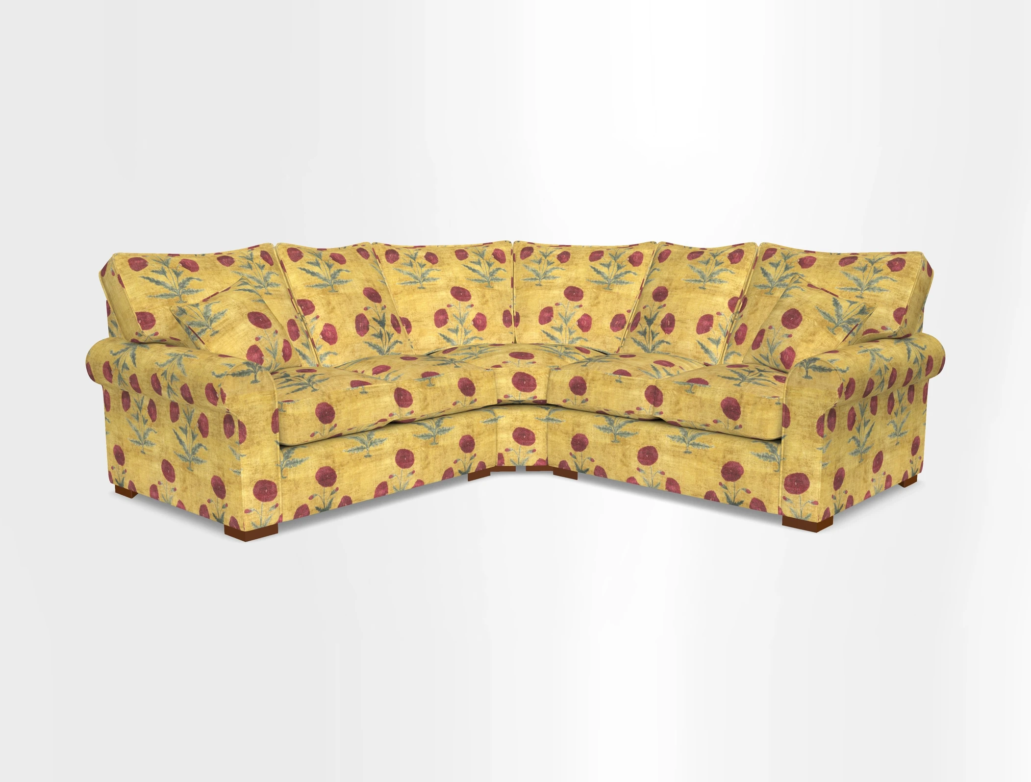 Upperton Corner Sofa RHF & LHF in Two Tone Plain Biscuit  - Loose cover option available