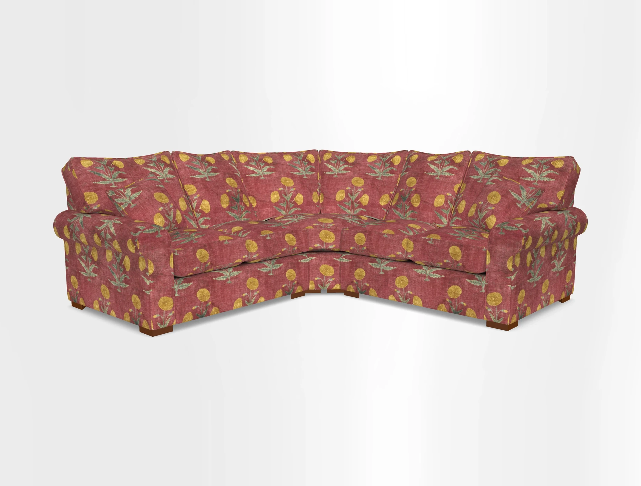 Upperton Corner Sofa RHF & LHF in Two Tone Plain Biscuit  - Loose cover option available