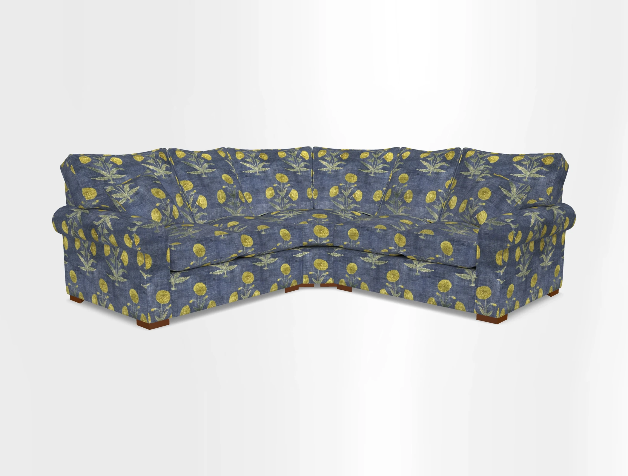Upperton Corner Sofa RHF & LHF in Two Tone Plain Biscuit  - Loose cover option available