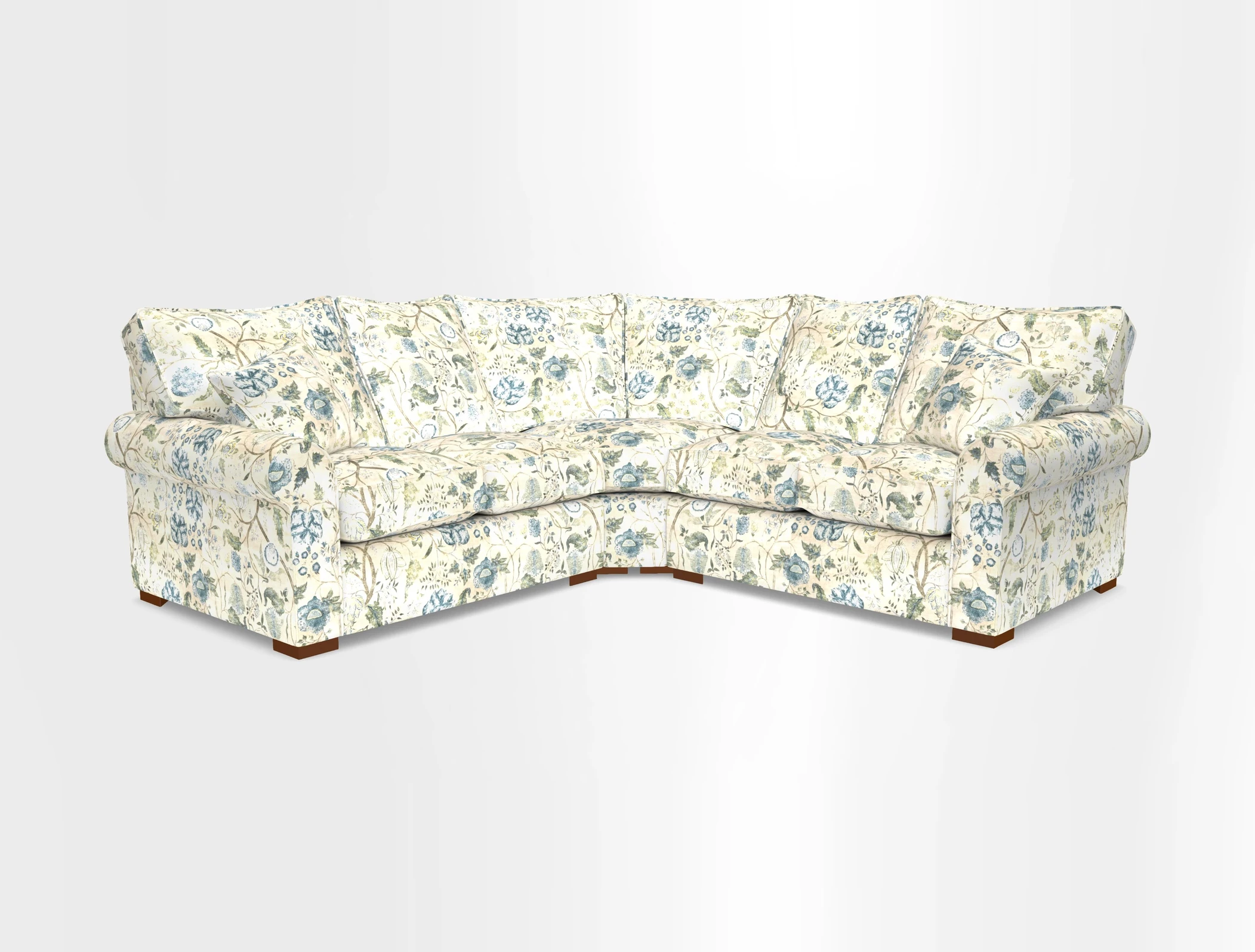 Upperton Corner Sofa RHF & LHF in Two Tone Plain Biscuit  - Loose cover option available