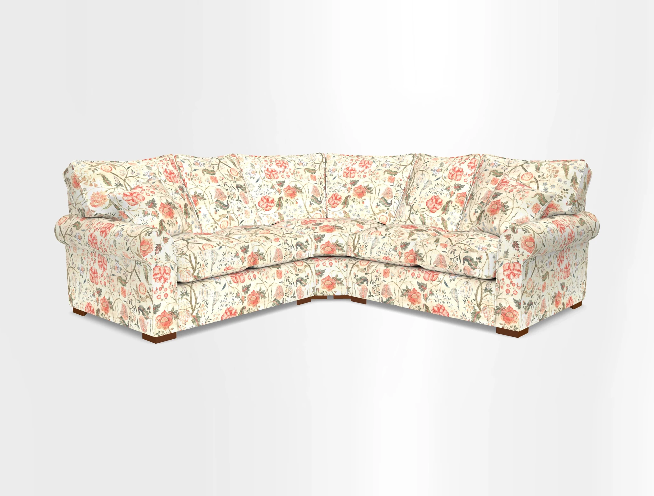 Upperton Corner Sofa RHF & LHF in Two Tone Plain Biscuit  - Loose cover option available