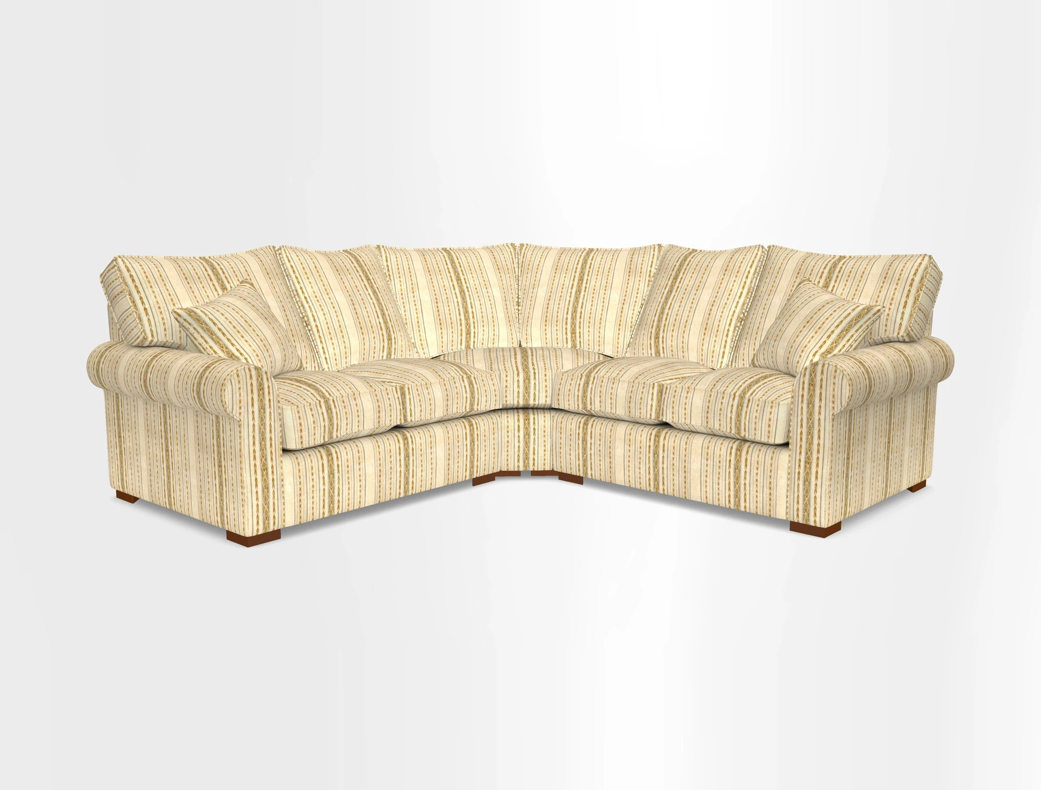Upperton Corner Sofa RHF & LHF in Two Tone Plain Biscuit  - Loose cover option available