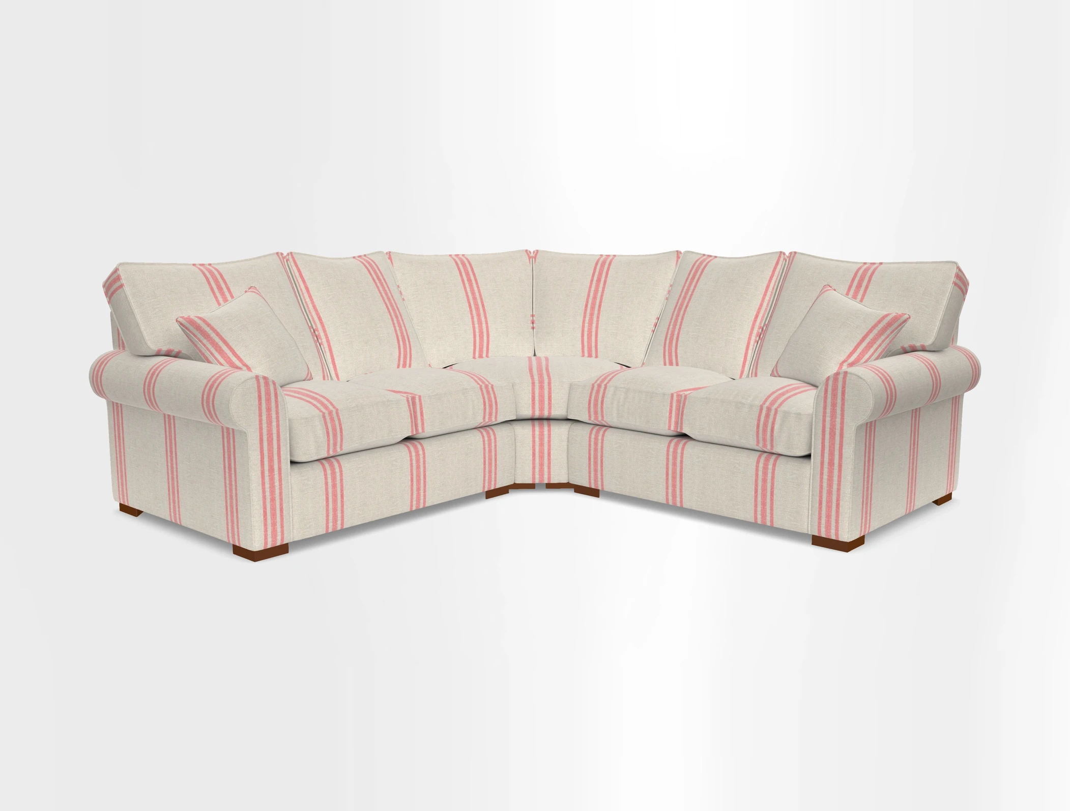 Upperton Corner Sofa RHF & LHF in Two Tone Plain Biscuit  - Loose cover option available