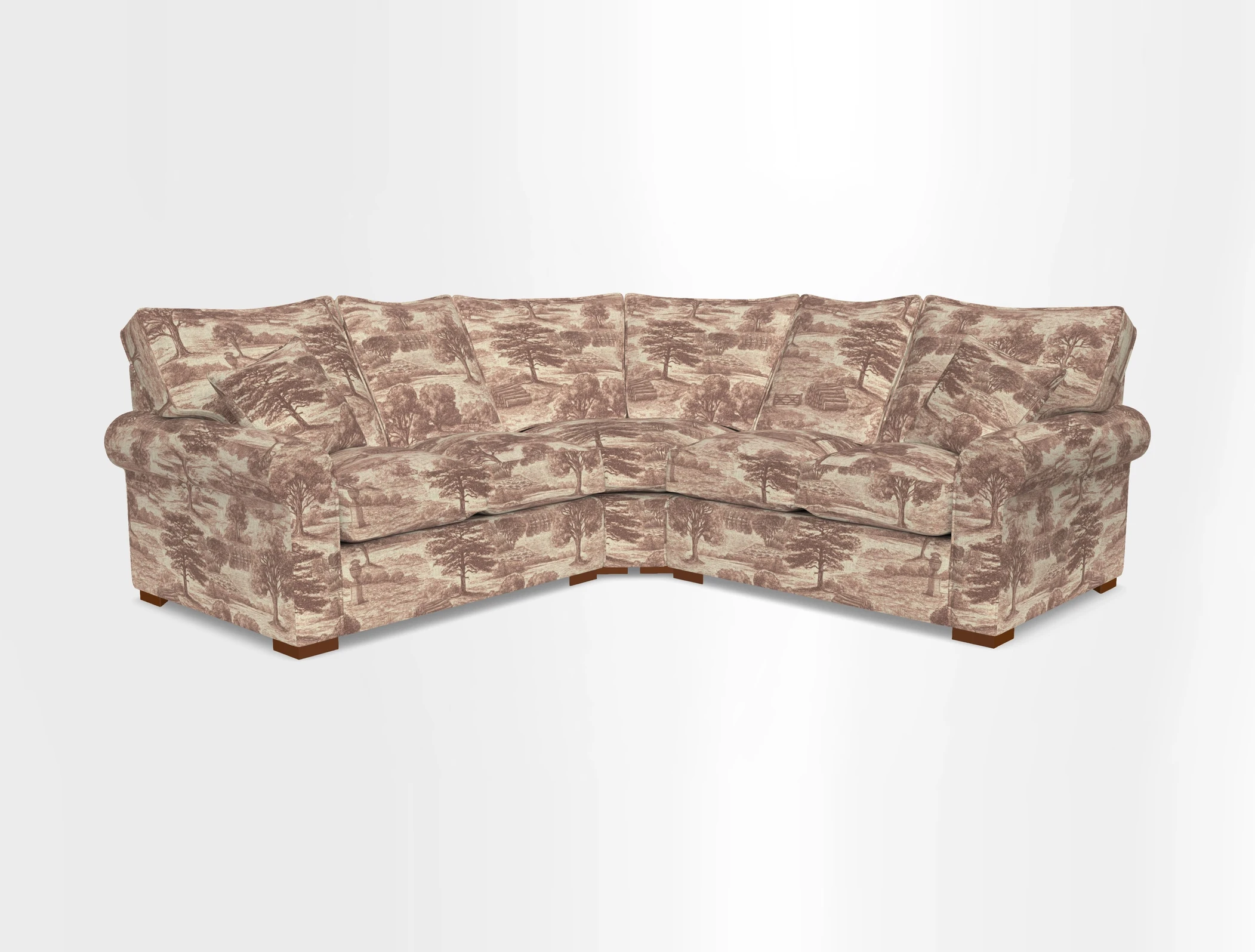 Upperton Corner Sofa RHF & LHF in Two Tone Plain Biscuit  - Loose cover option available