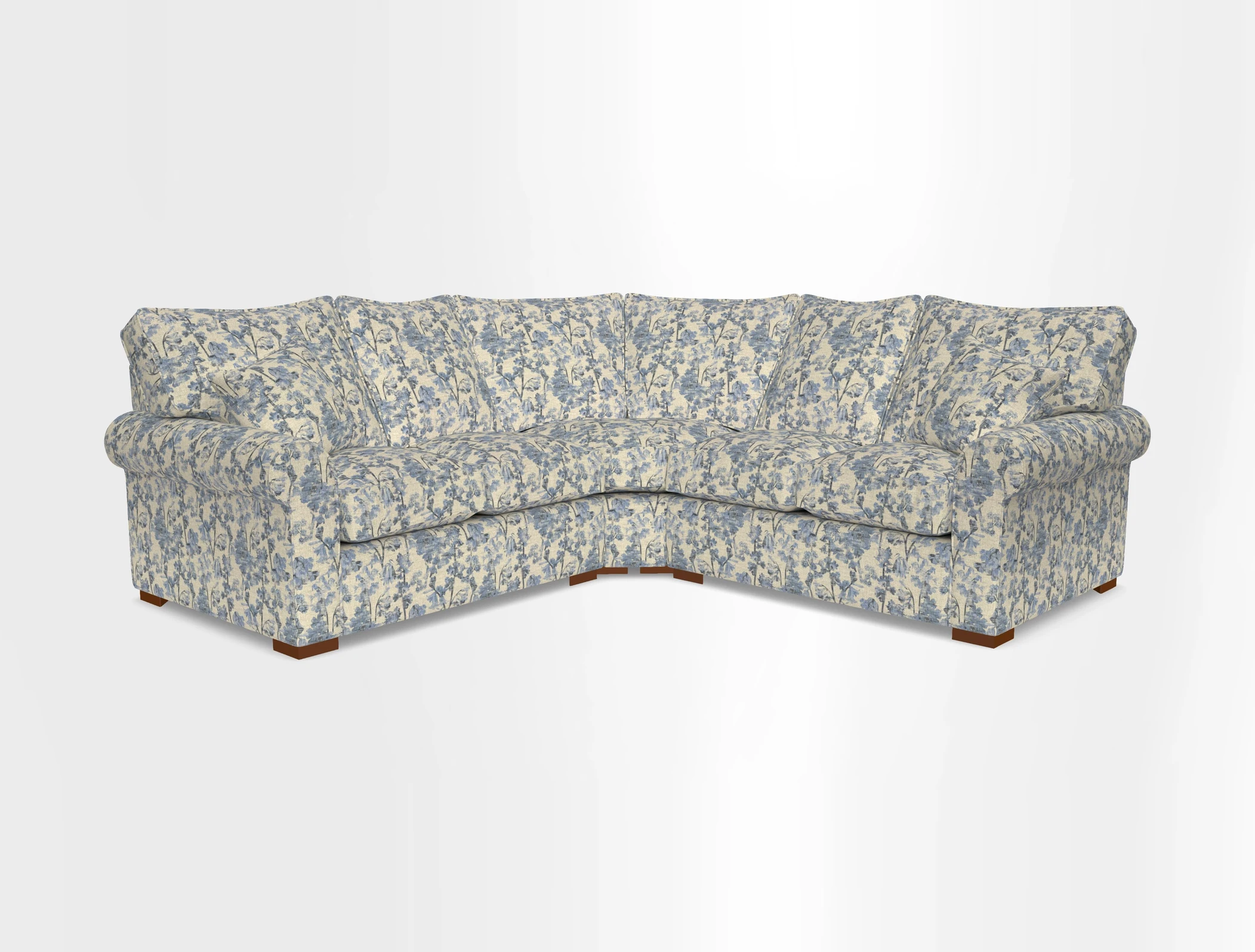 Upperton Corner Sofa RHF & LHF in Two Tone Plain Biscuit  - Loose cover option available
