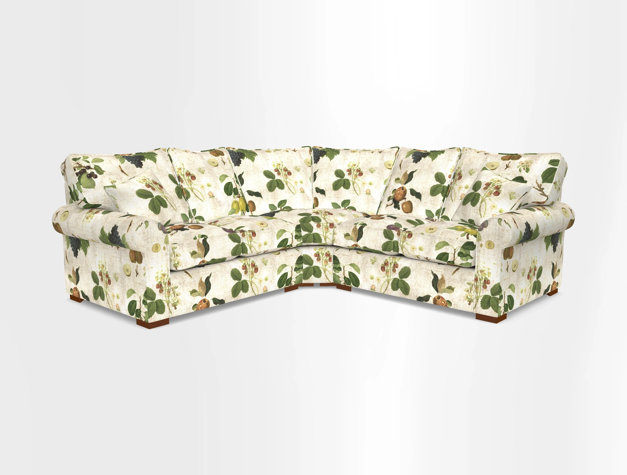 Upperton Corner Sofa RHF & LHF in Two Tone Plain Biscuit  - Loose cover option available