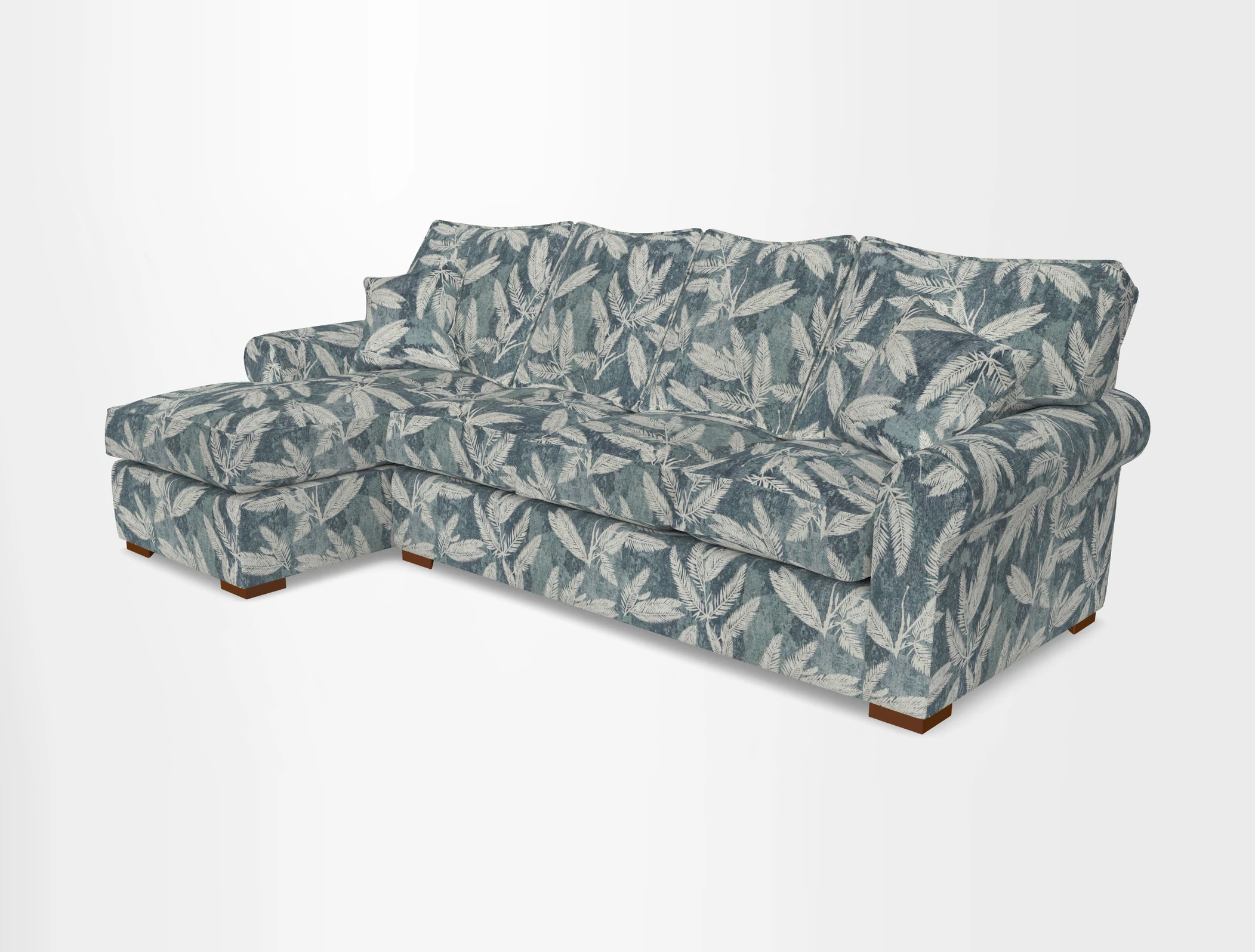 Upperton Chaise LHF in Two Tone Plain Biscuit - Loose cover option available