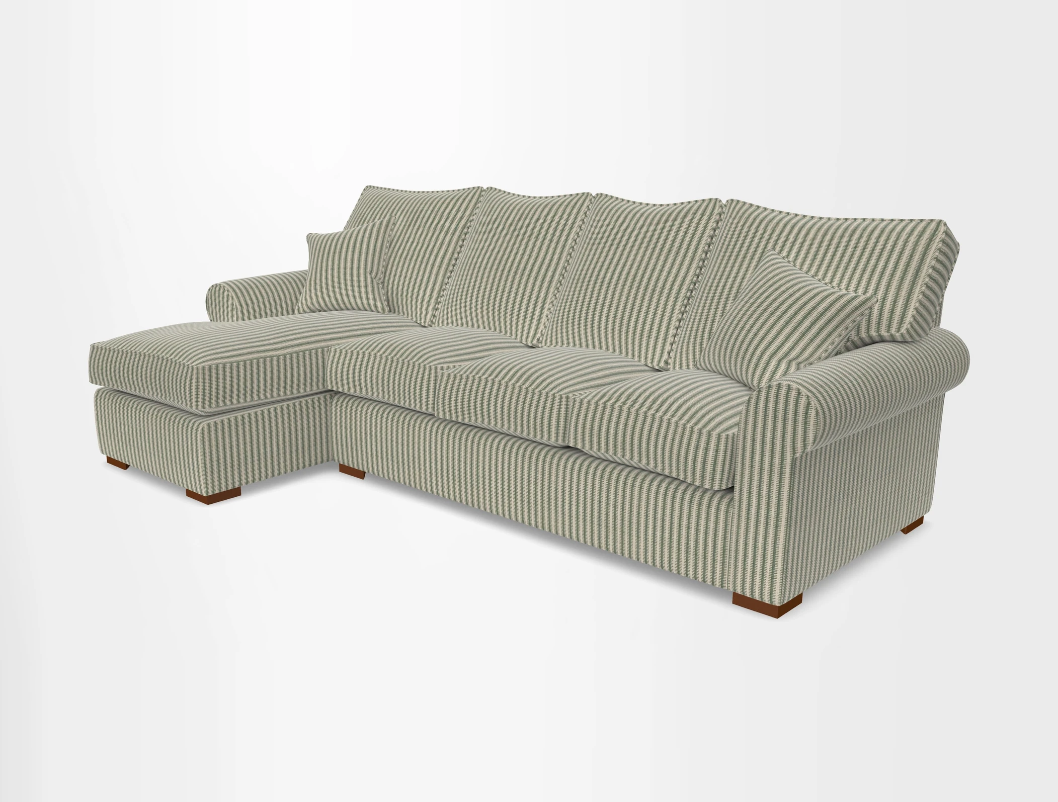 Upperton Chaise LHF in Two Tone Plain Biscuit - Loose cover option available