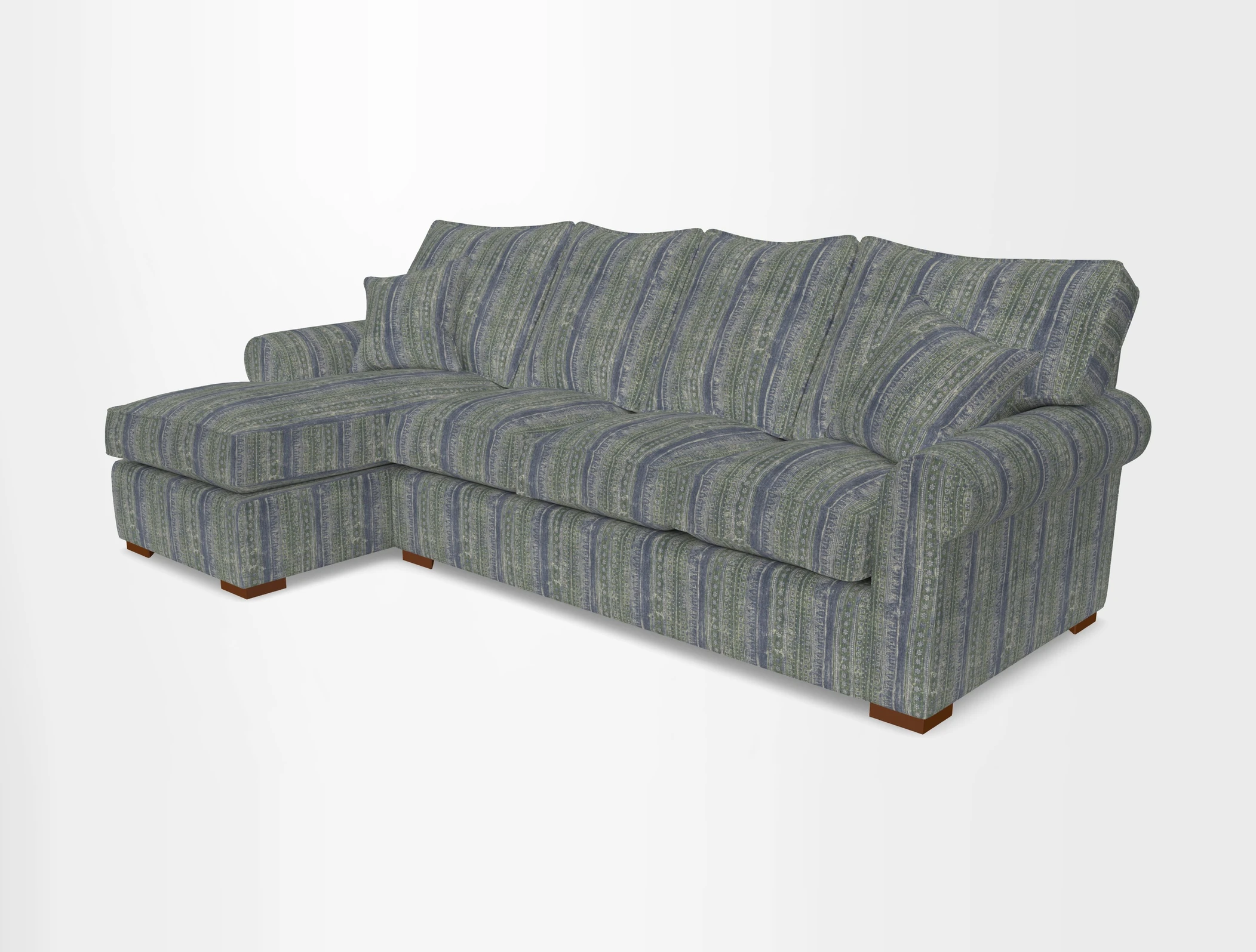 Upperton Chaise LHF in Two Tone Plain Biscuit - Loose cover option available
