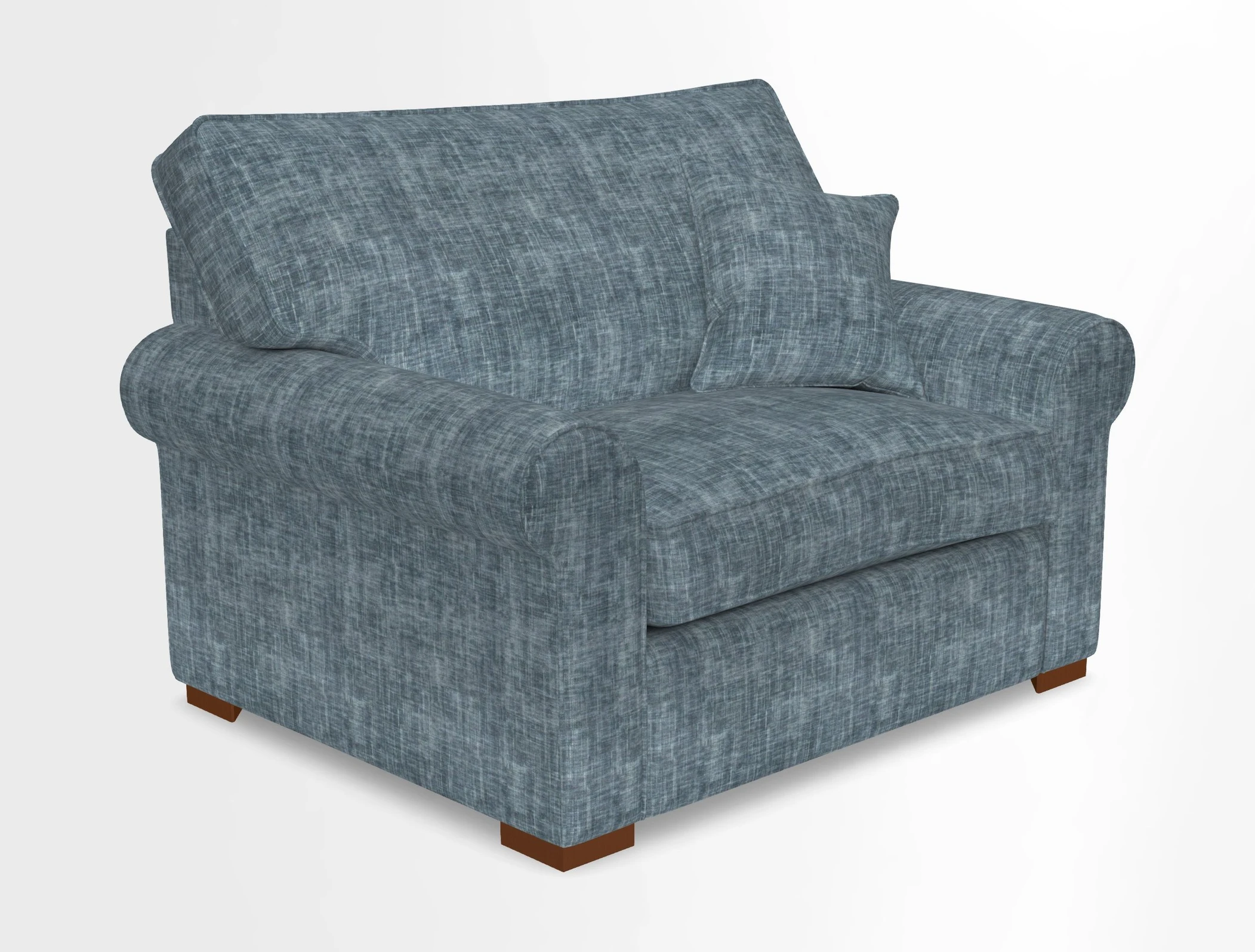 Upperton Snuggler Loose Cover in Two Tone Plain Biscuit - Loose cover option available