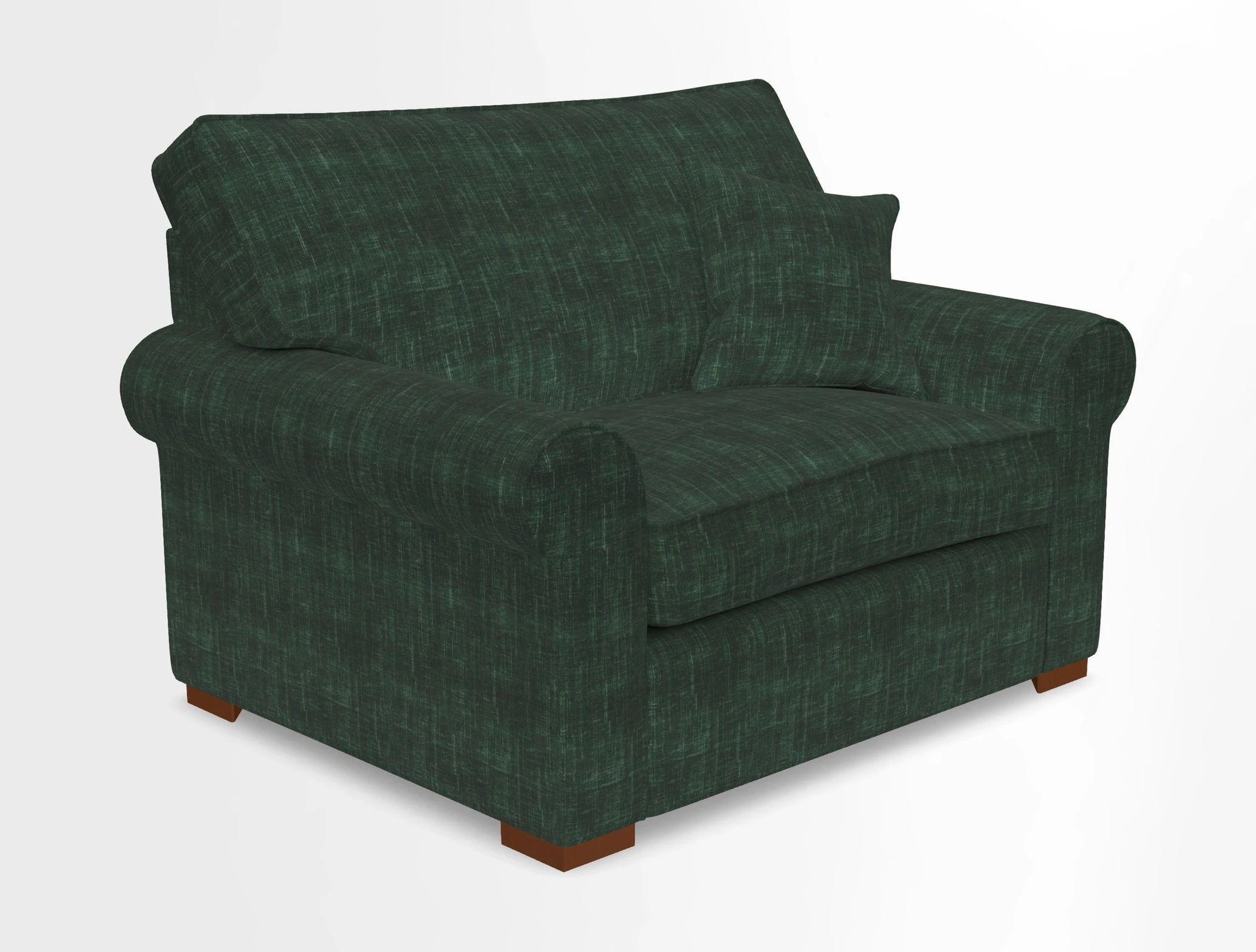Upperton Snuggler Loose Cover in Two Tone Plain Biscuit - Loose cover option available