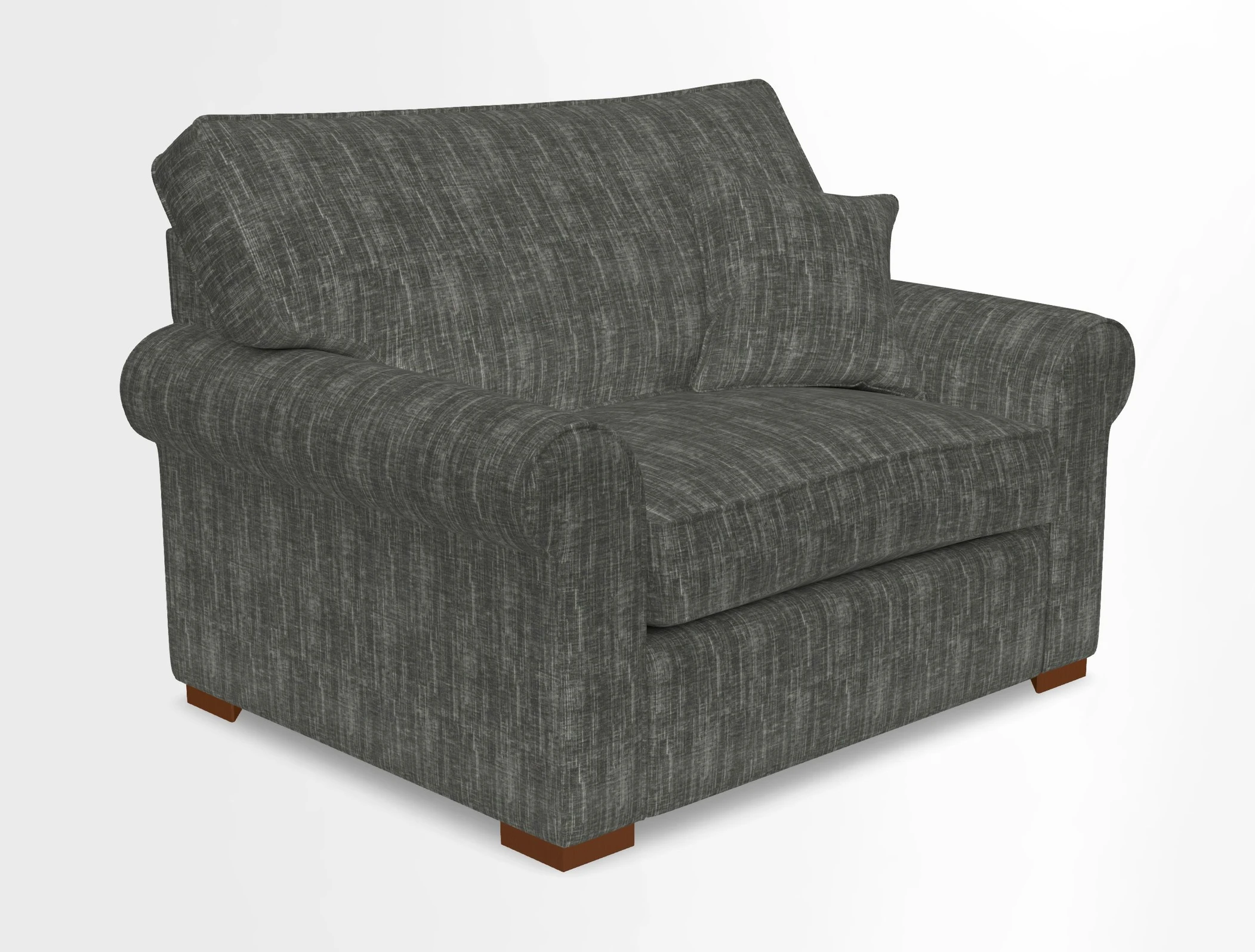Upperton Snuggler Loose Cover in Two Tone Plain Biscuit - Loose cover option available