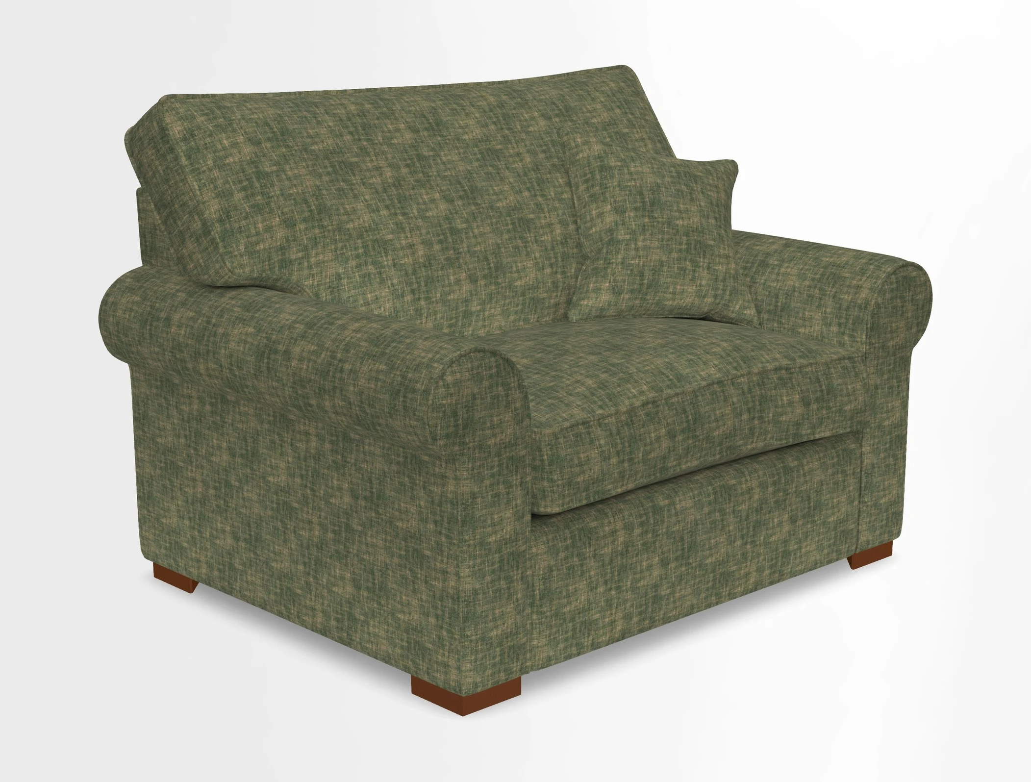 Upperton Snuggler Loose Cover in Two Tone Plain Biscuit - Loose cover option available