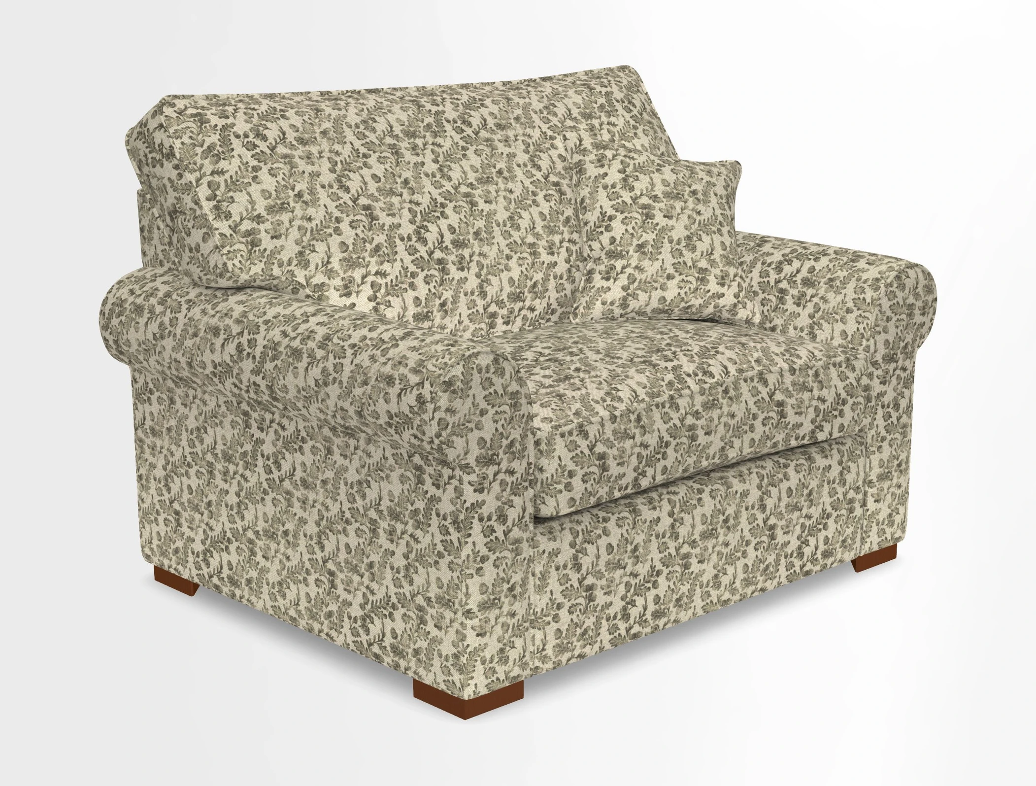 Upperton Snuggler Loose Cover in Two Tone Plain Biscuit - Loose cover option available
