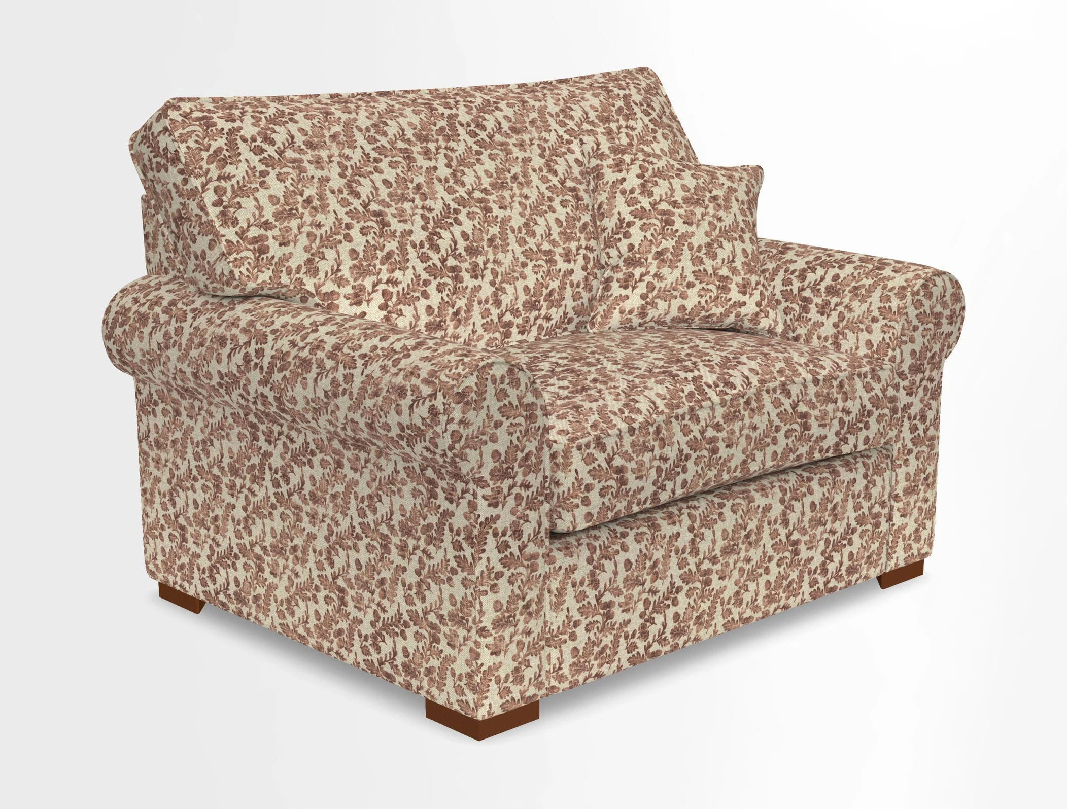 Upperton Snuggler Loose Cover in Two Tone Plain Biscuit - Loose cover option available