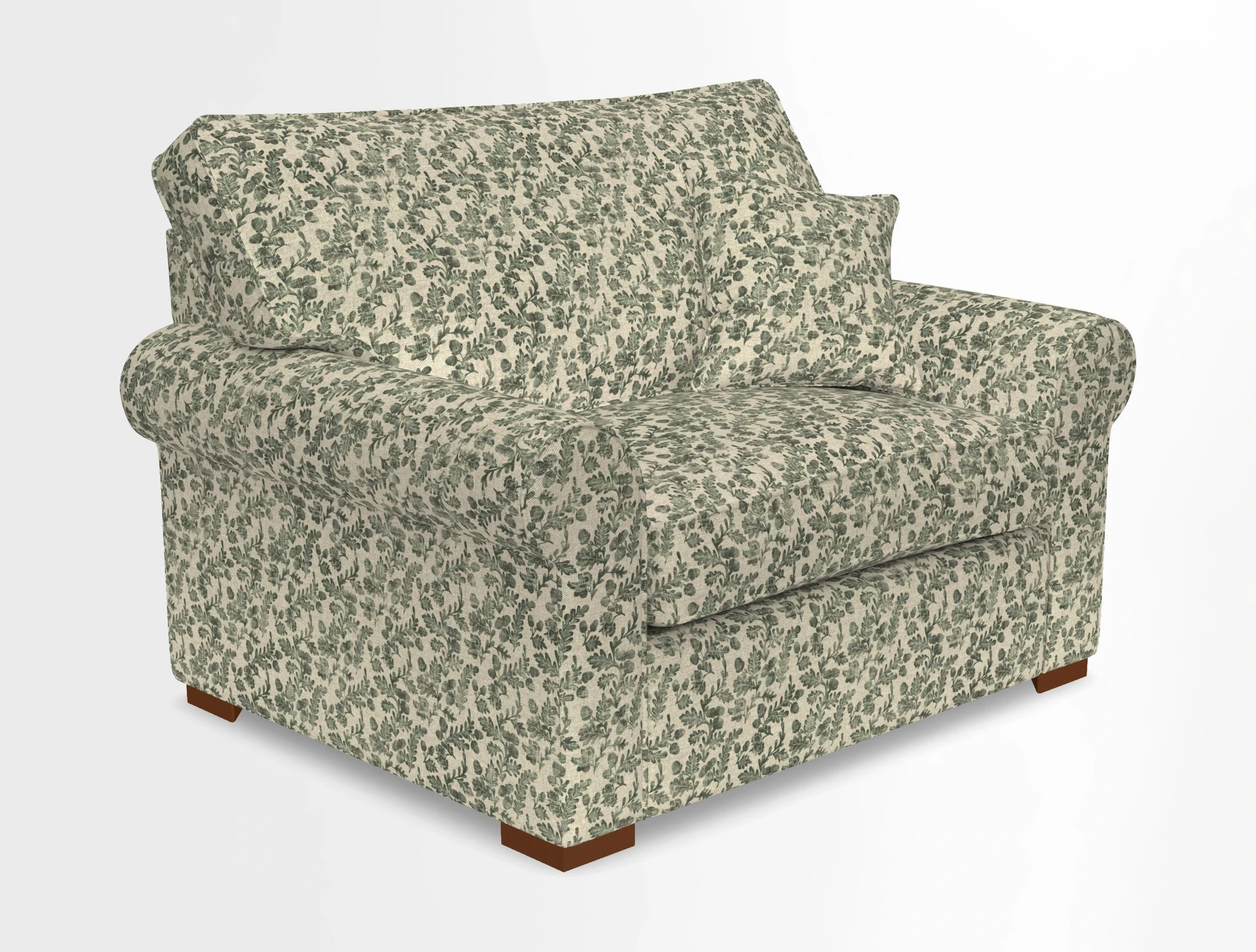Upperton Snuggler Loose Cover in Two Tone Plain Biscuit - Loose cover option available