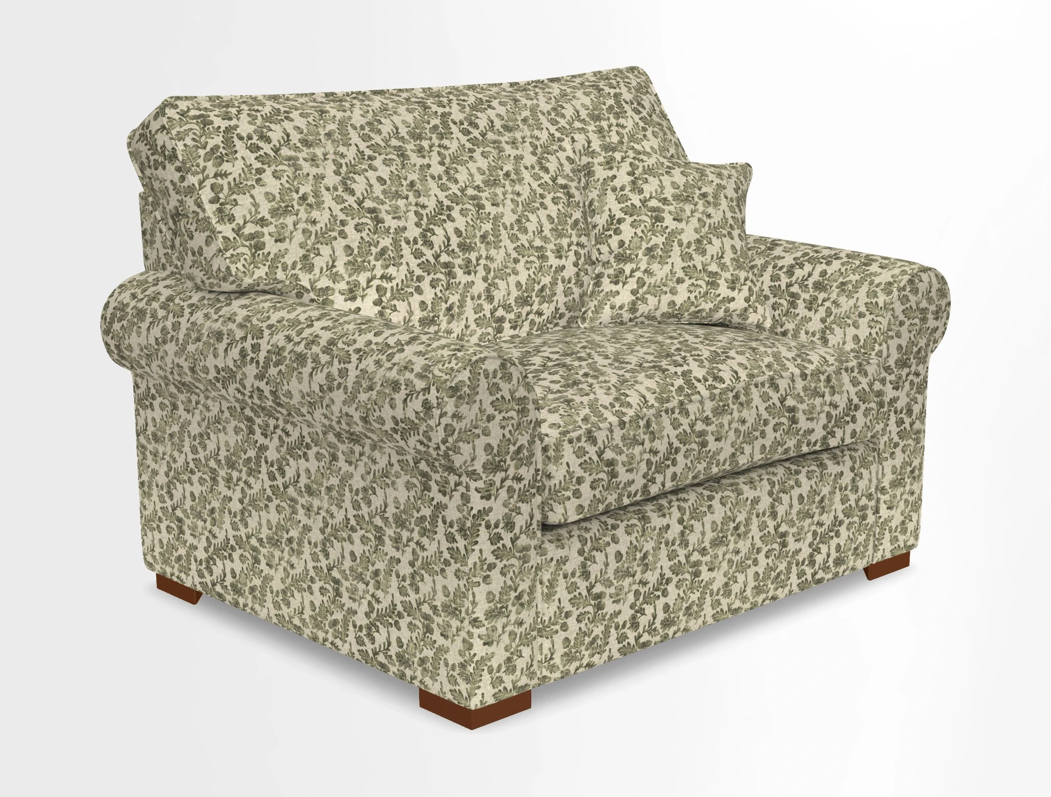 Upperton Snuggler Loose Cover in Two Tone Plain Biscuit - Loose cover option available