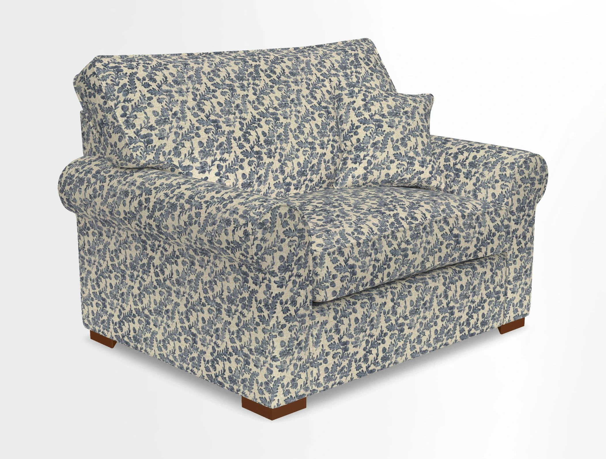 Upperton Snuggler Loose Cover in Two Tone Plain Biscuit - Loose cover option available