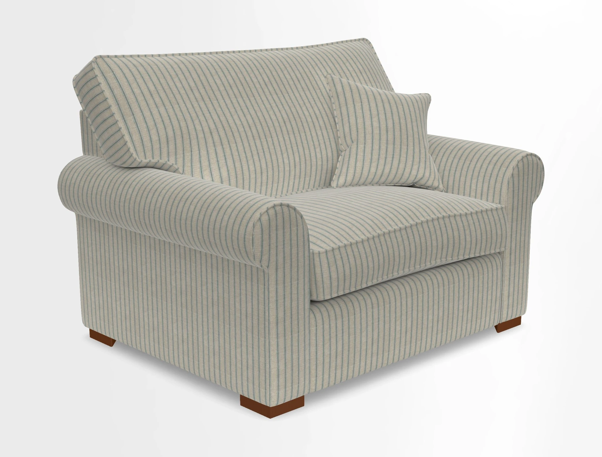 Upperton Snuggler Loose Cover in Two Tone Plain Biscuit - Loose cover option available