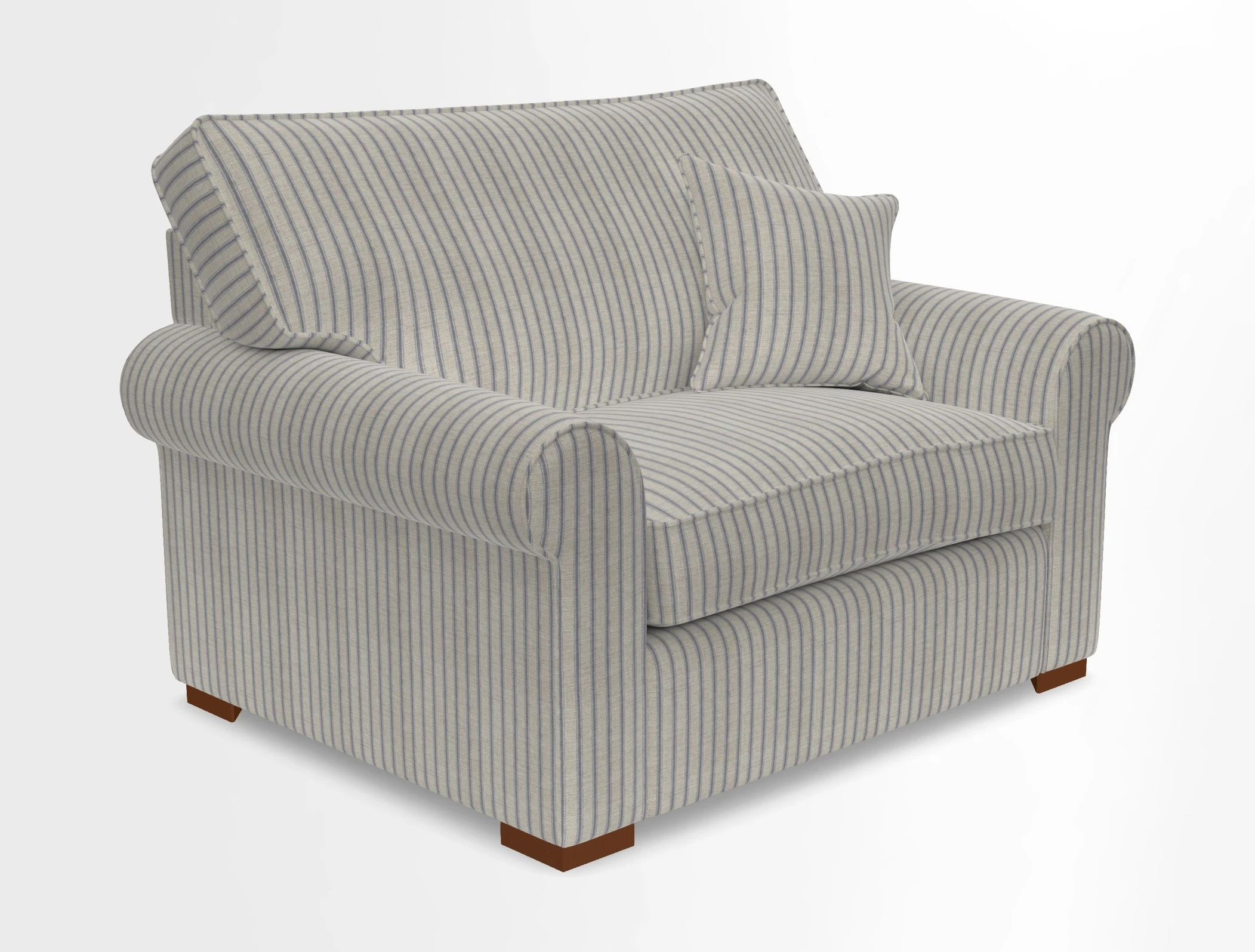 Upperton Snuggler Loose Cover in Two Tone Plain Biscuit - Loose cover option available