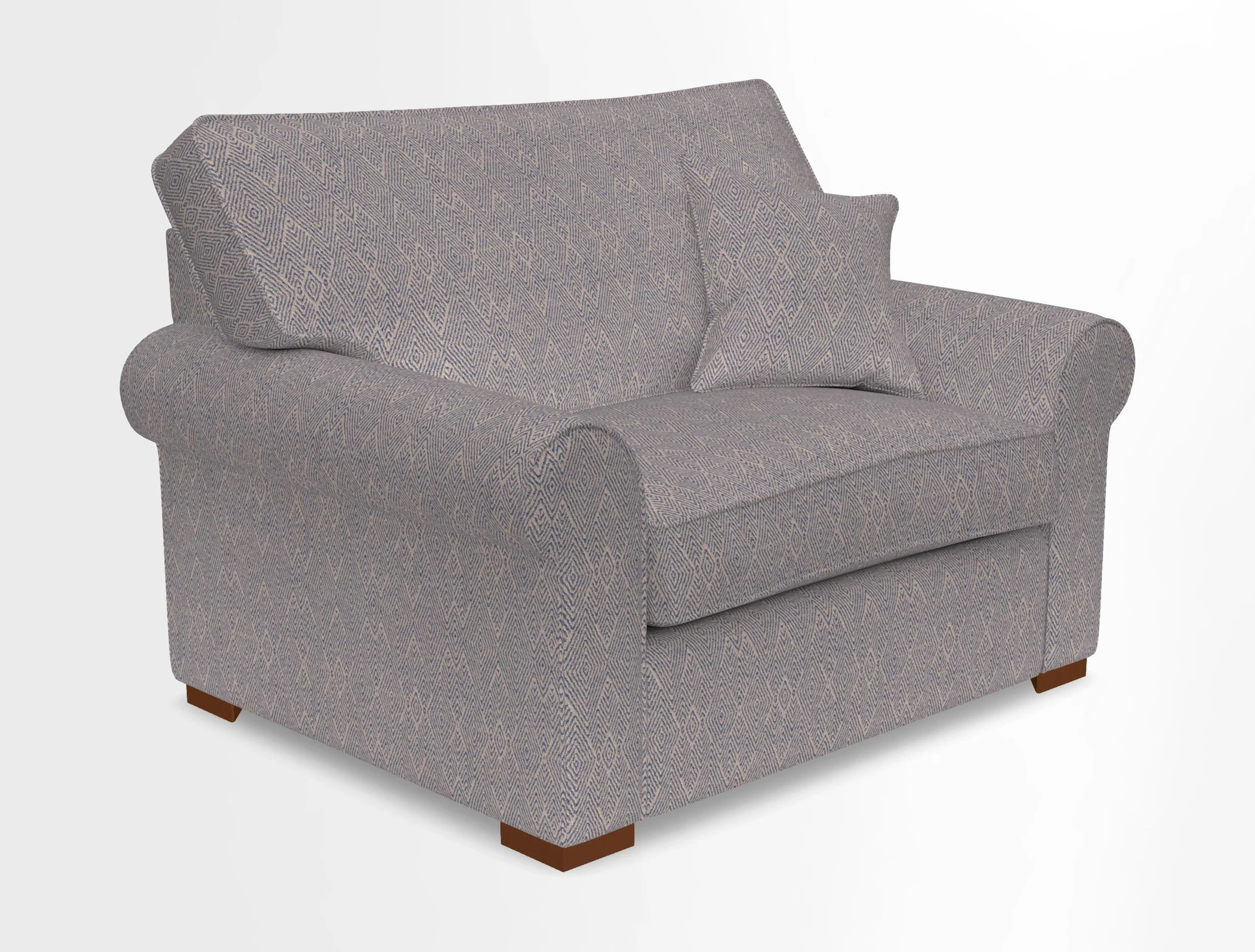 Upperton Snuggler Loose Cover in Two Tone Plain Biscuit - Loose cover option available