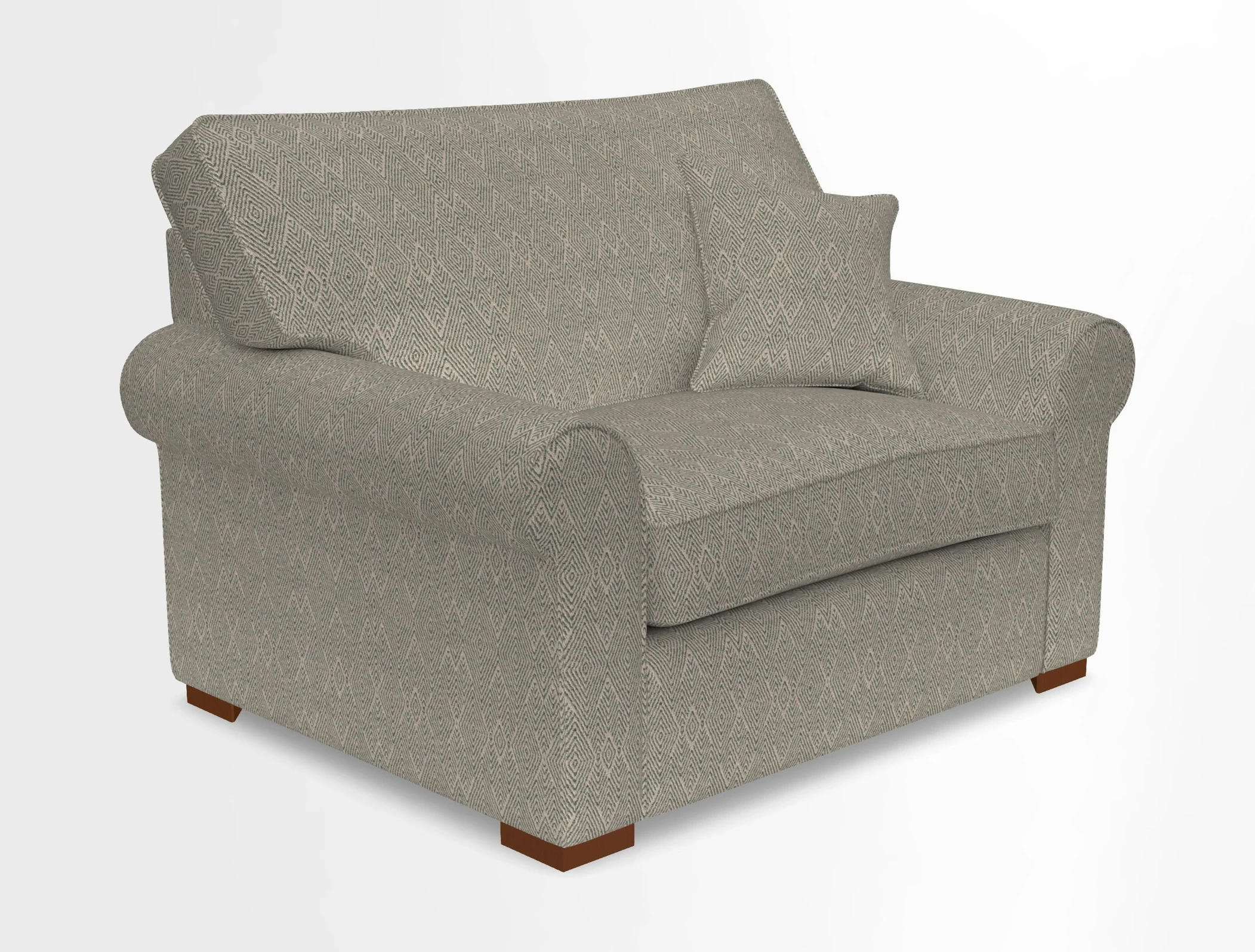 Upperton Snuggler Loose Cover in Two Tone Plain Biscuit - Loose cover option available