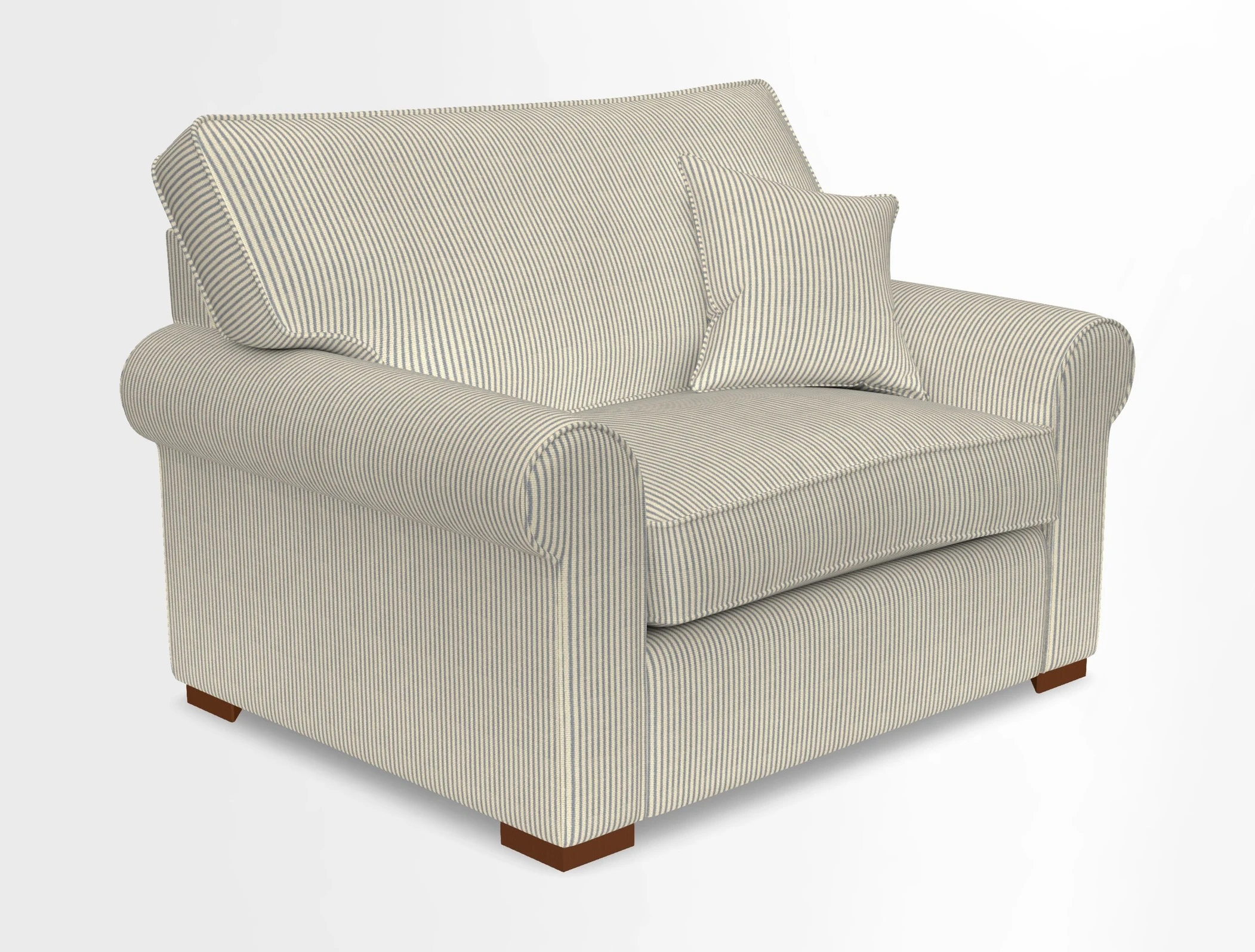Upperton Snuggler Loose Cover in Two Tone Plain Biscuit - Loose cover option available