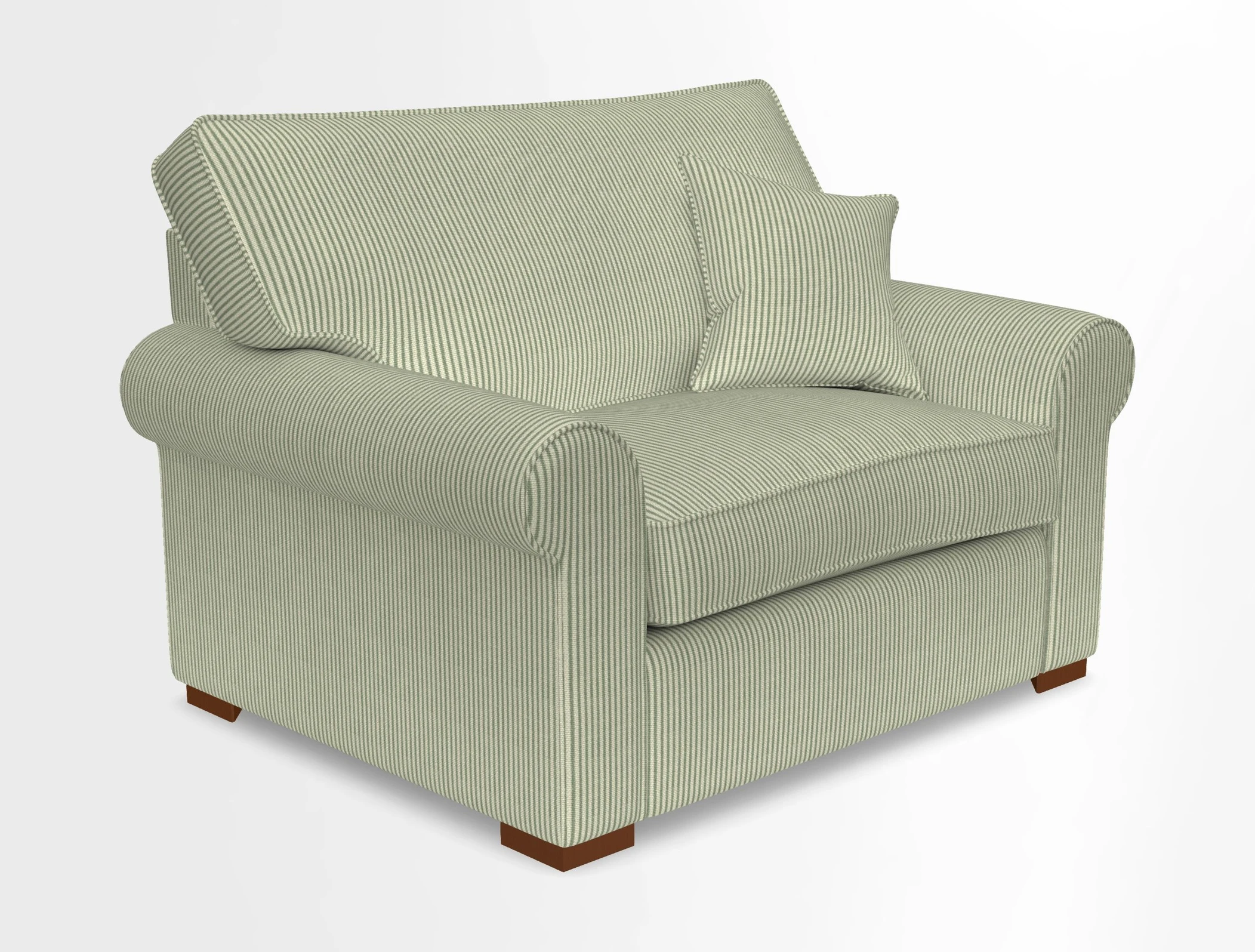 Upperton Snuggler Loose Cover in Two Tone Plain Biscuit - Loose cover option available