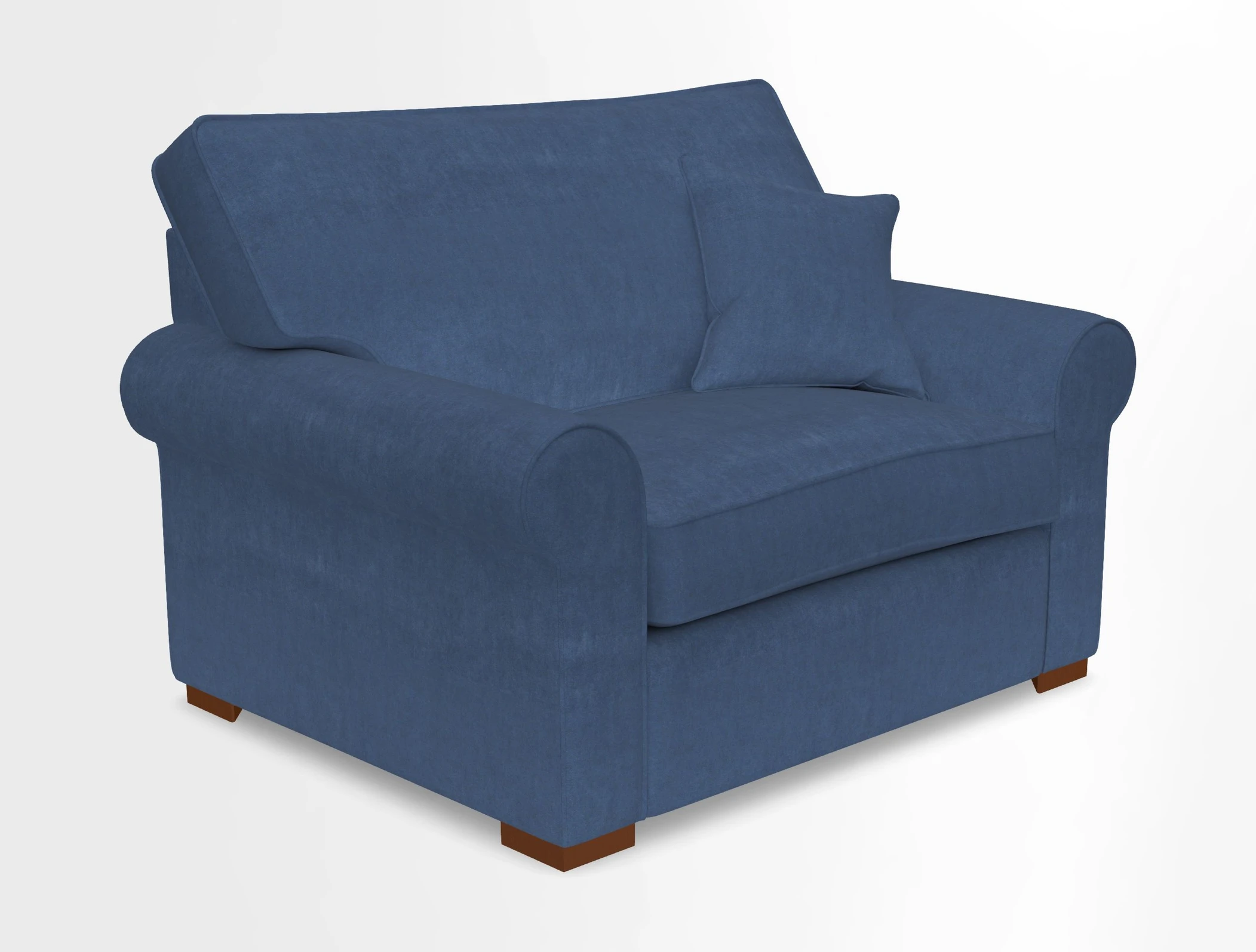 Upperton Snuggler Loose Cover in Two Tone Plain Biscuit - Loose cover option available