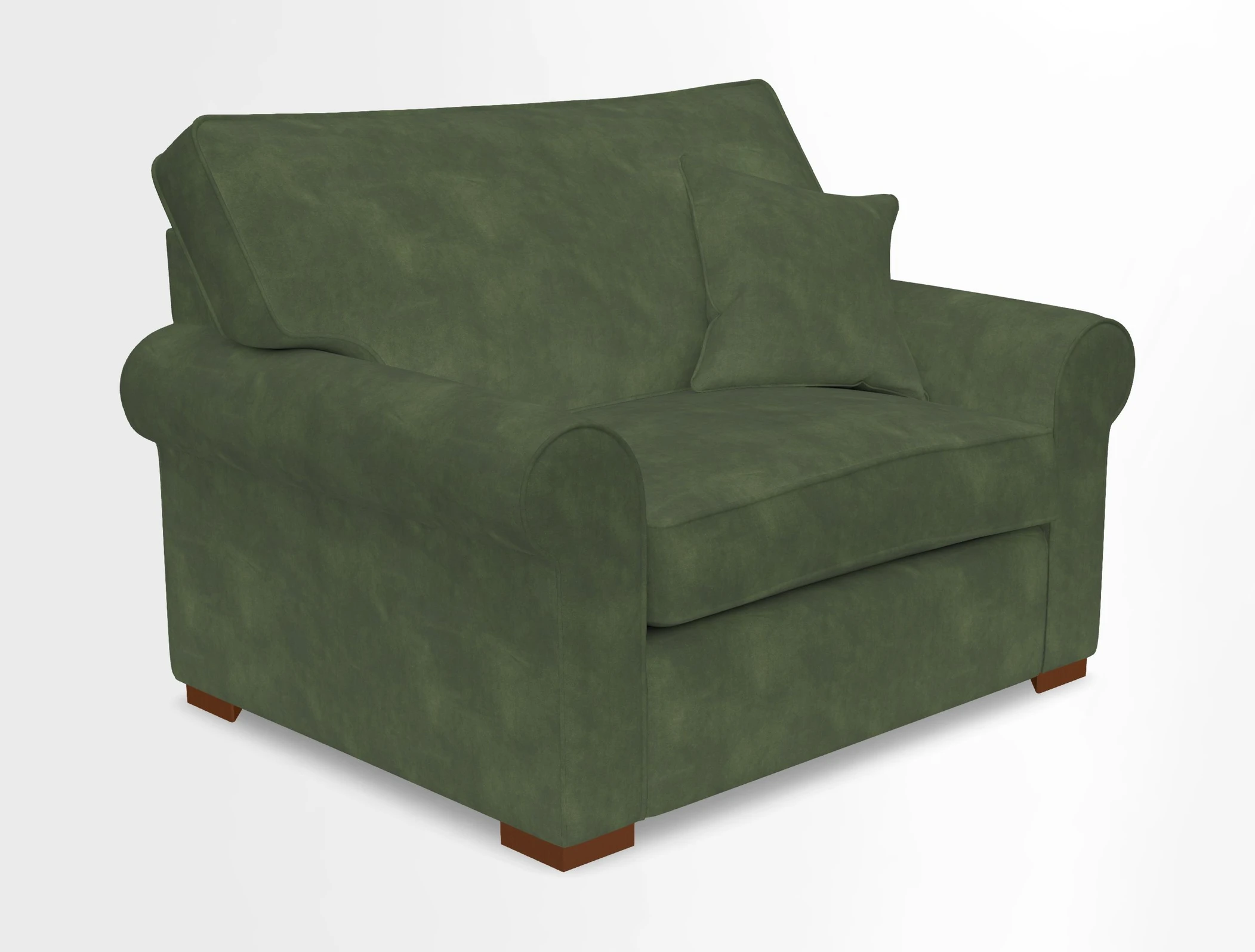 Upperton Snuggler Loose Cover in Two Tone Plain Biscuit - Loose cover option available
