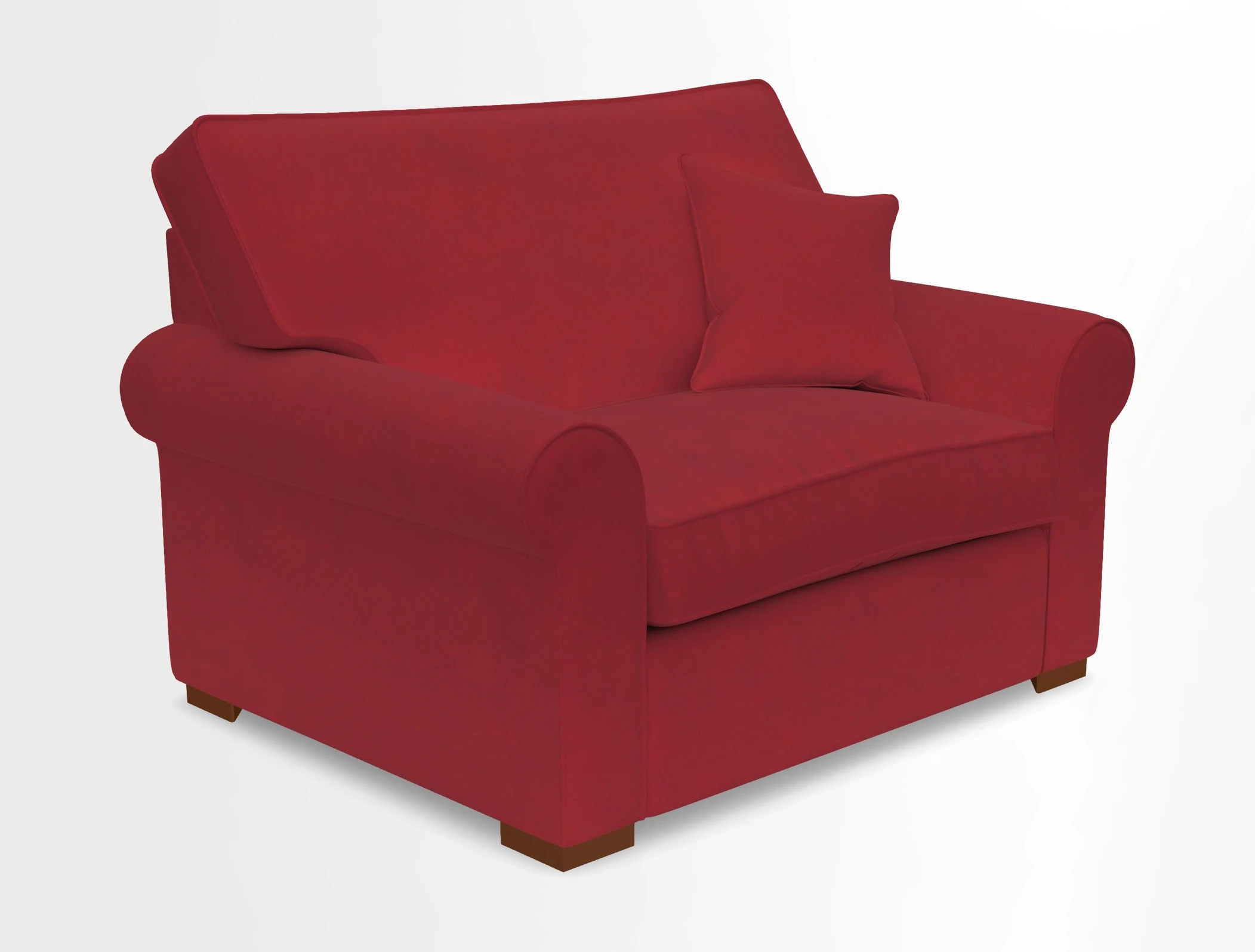 Upperton Snuggler Loose Cover in Two Tone Plain Biscuit - Loose cover option available