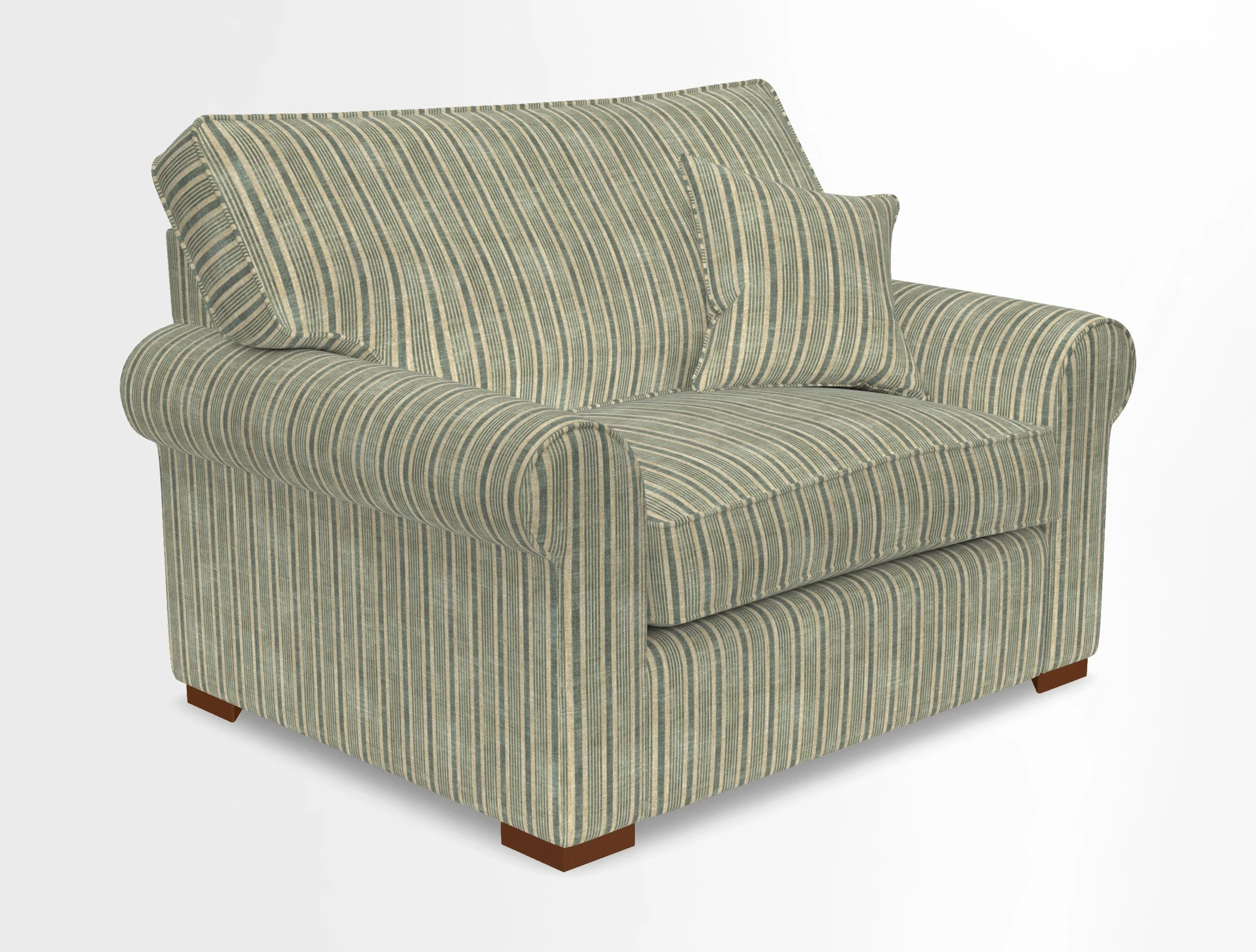 Upperton Snuggler Loose Cover in Two Tone Plain Biscuit - Loose cover option available