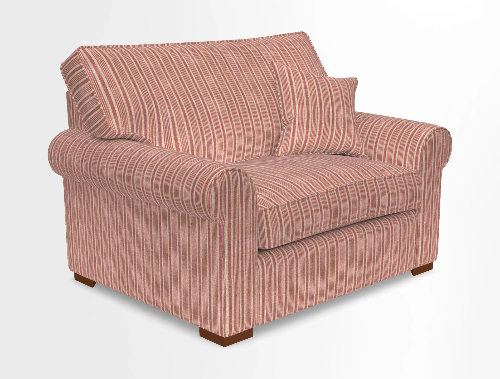 Upperton Snuggler Loose Cover in Two Tone Plain Biscuit - Loose cover option available