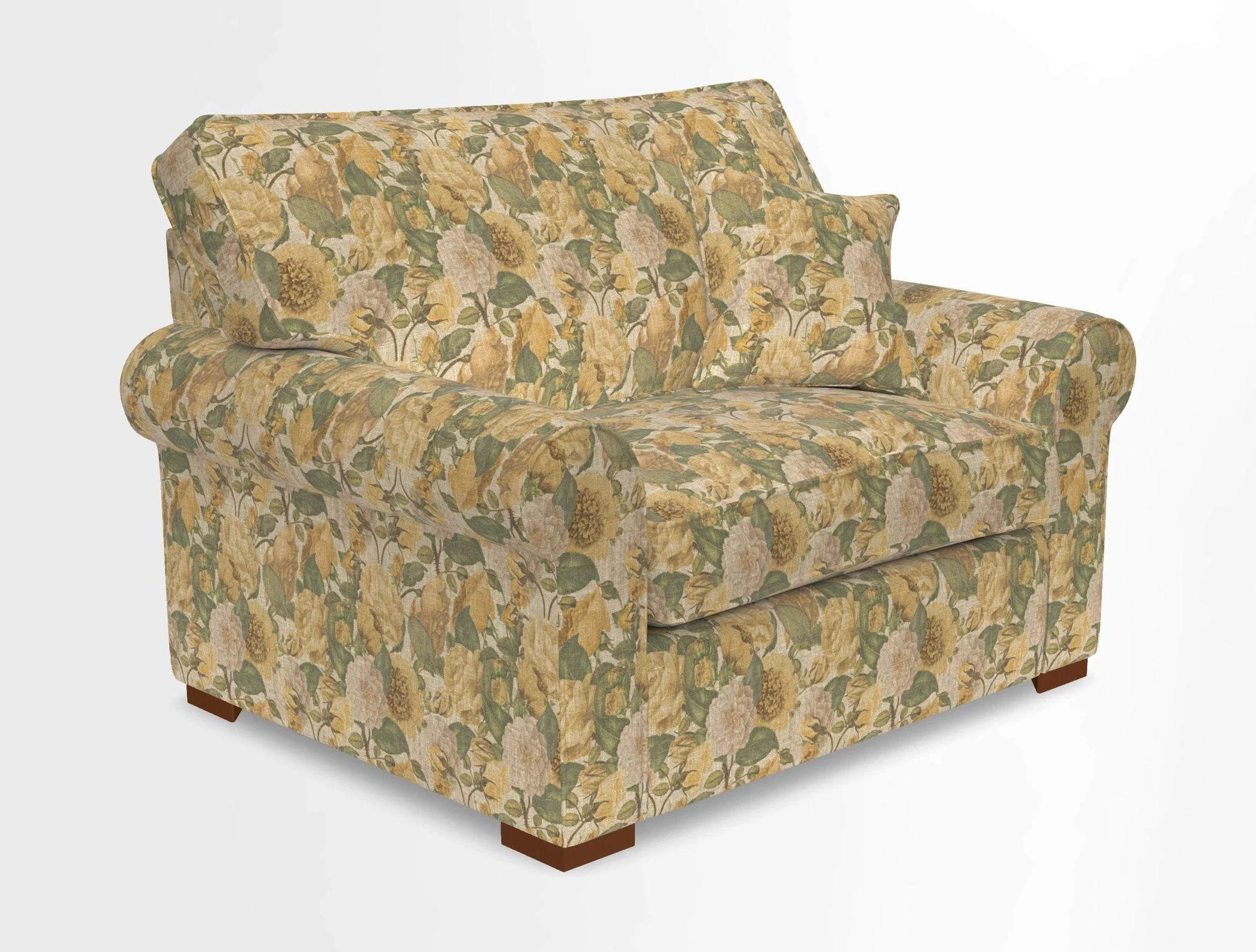 Upperton Snuggler Loose Cover in Two Tone Plain Biscuit - Loose cover option available