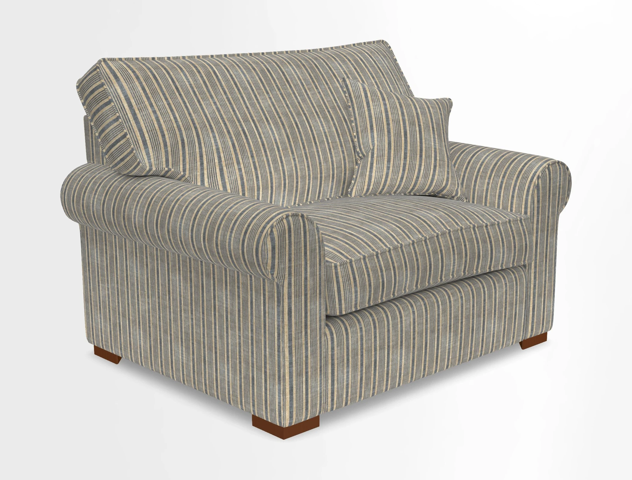 Upperton Snuggler Loose Cover in Two Tone Plain Biscuit - Loose cover option available