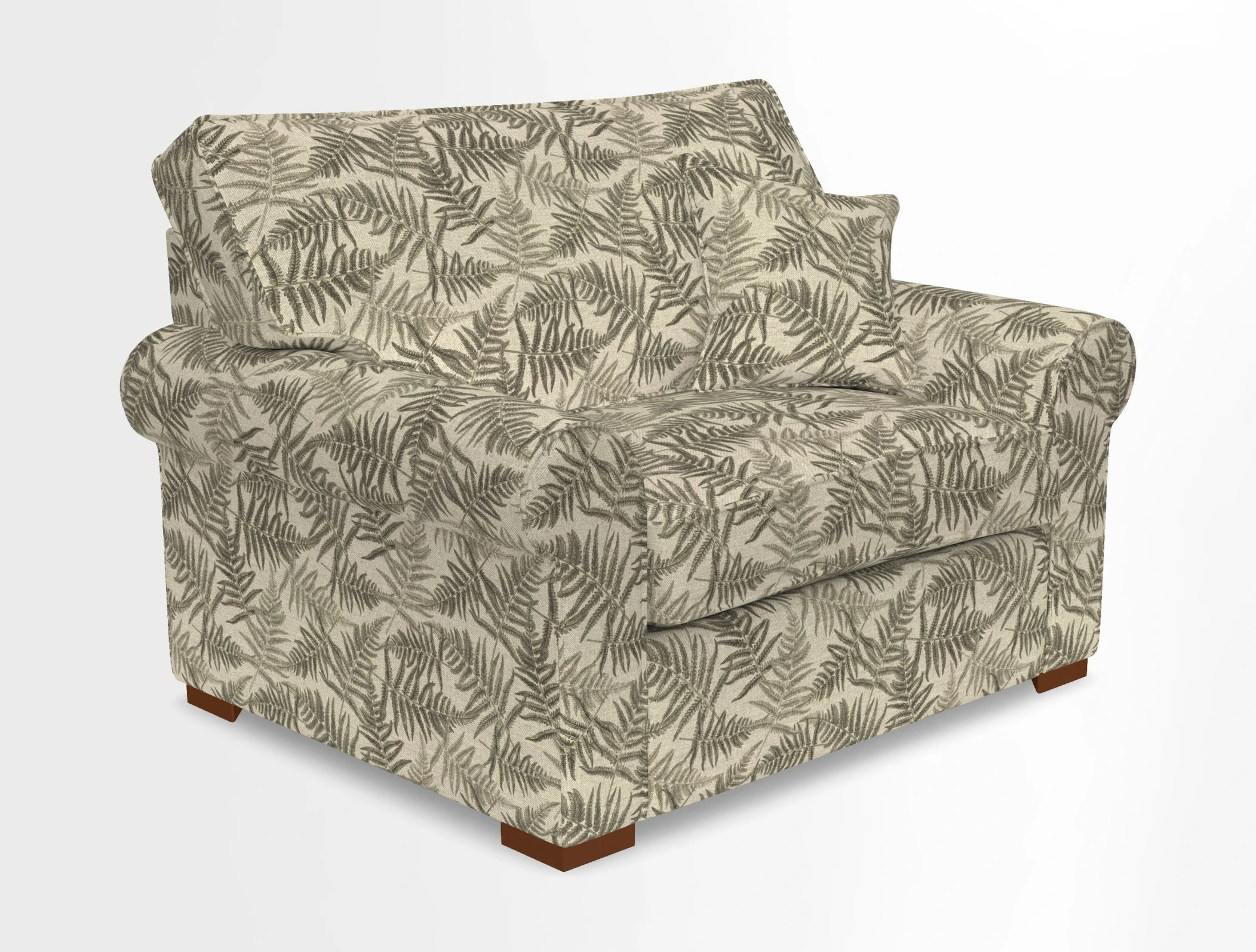 Upperton Snuggler Loose Cover in Two Tone Plain Biscuit - Loose cover option available