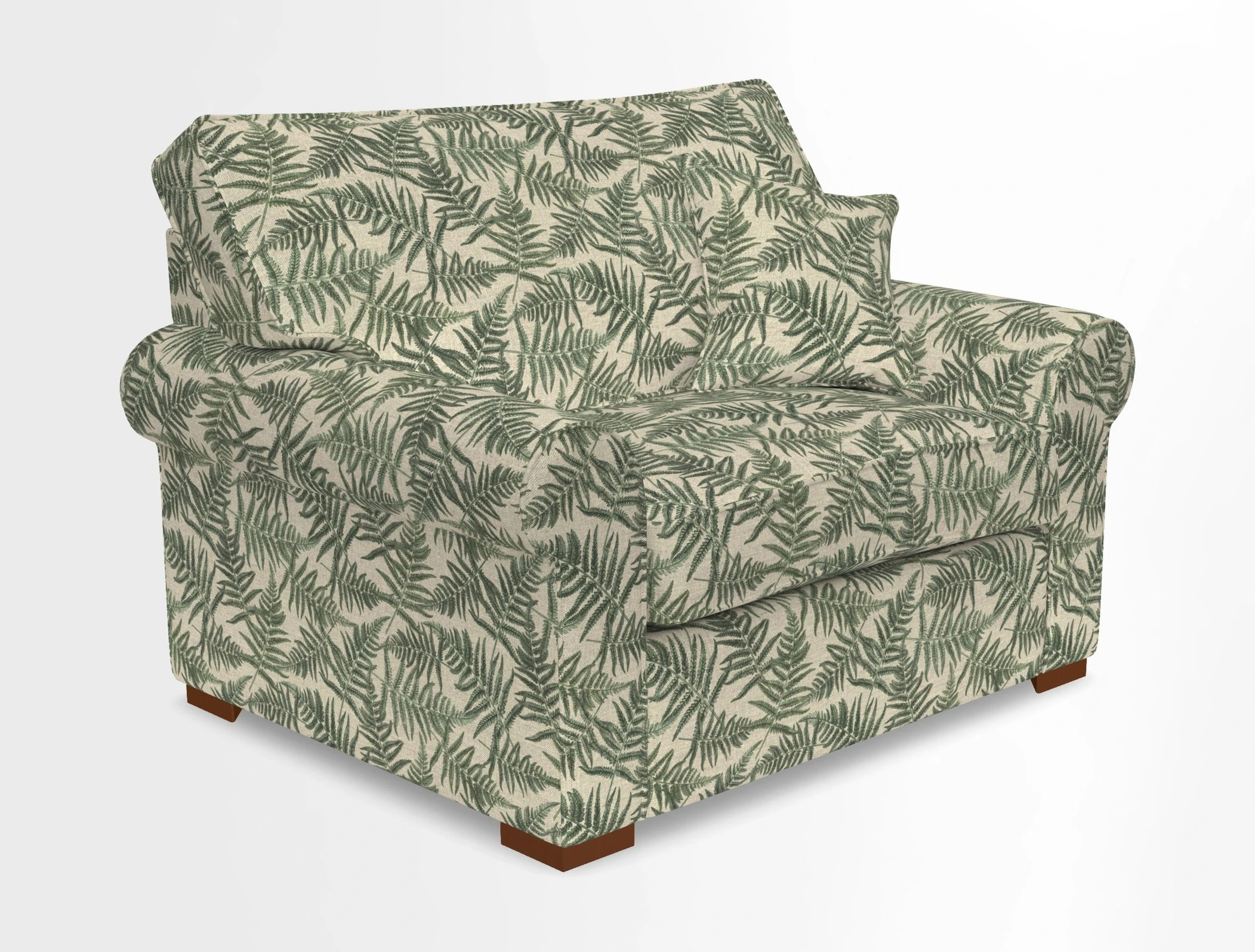 Upperton Snuggler Loose Cover in Two Tone Plain Biscuit - Loose cover option available