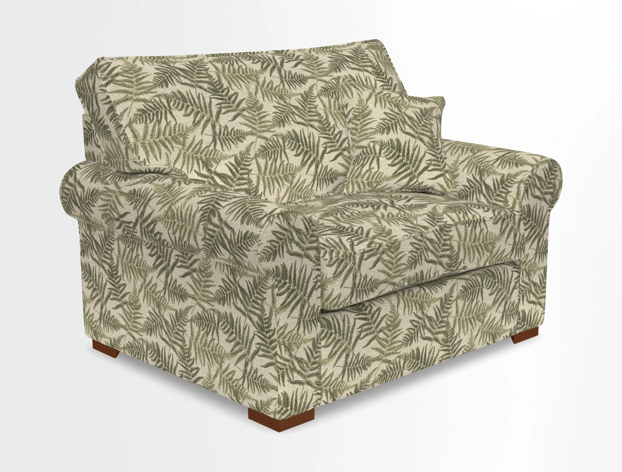 Upperton Snuggler Loose Cover in Two Tone Plain Biscuit - Loose cover option available