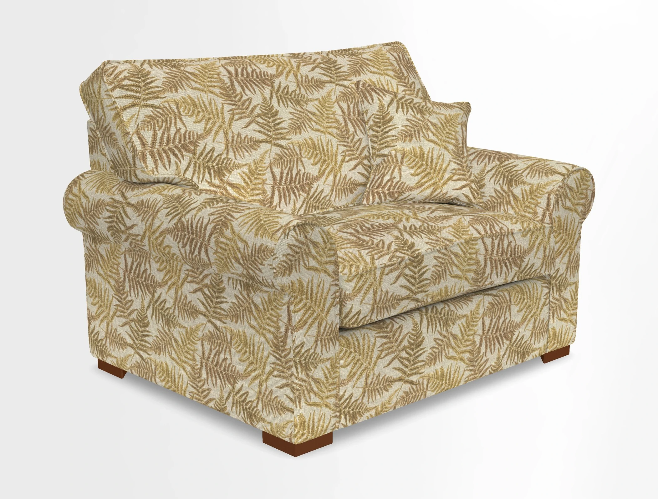 Upperton Snuggler Loose Cover in Two Tone Plain Biscuit - Loose cover option available