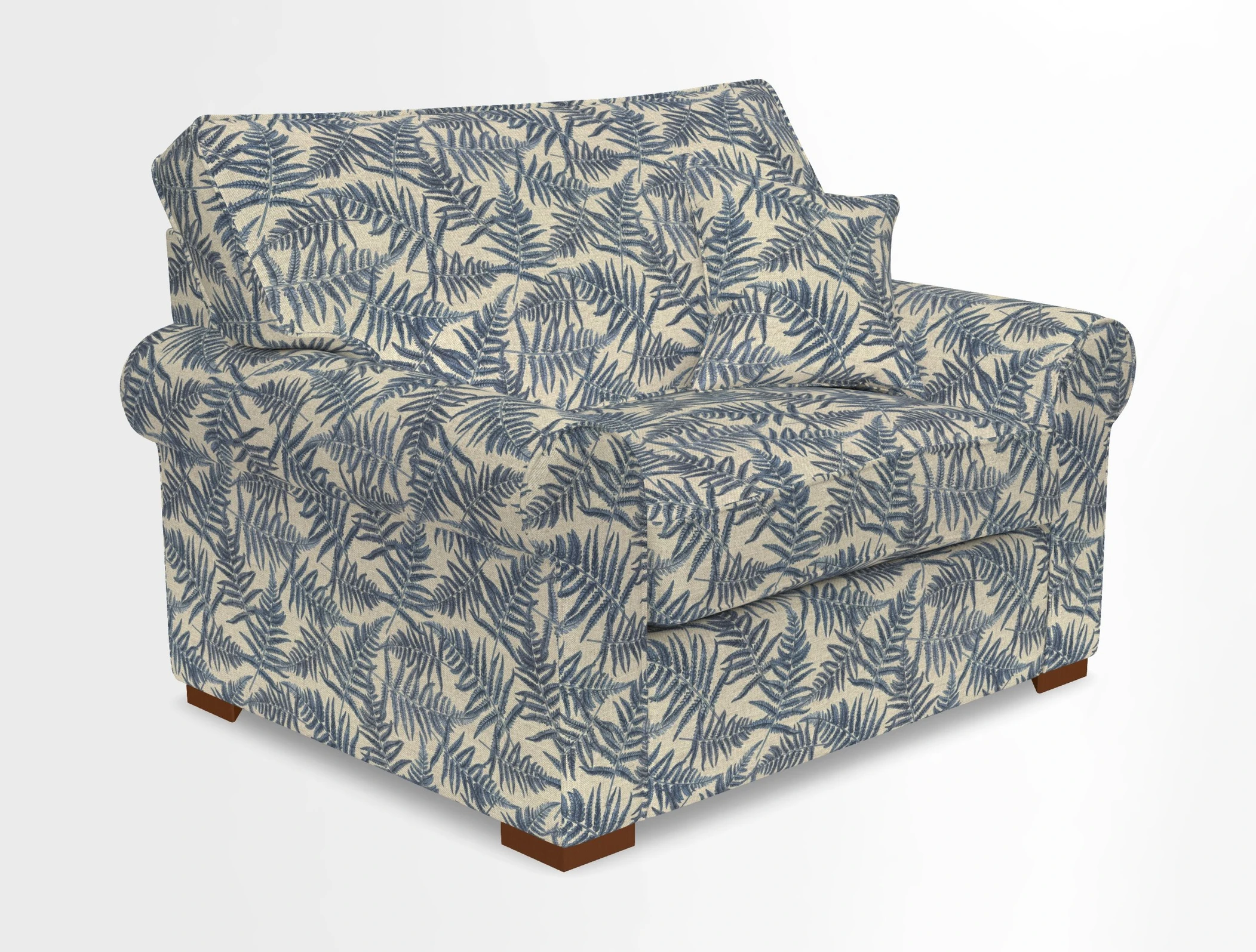 Upperton Snuggler Loose Cover in Two Tone Plain Biscuit - Loose cover option available