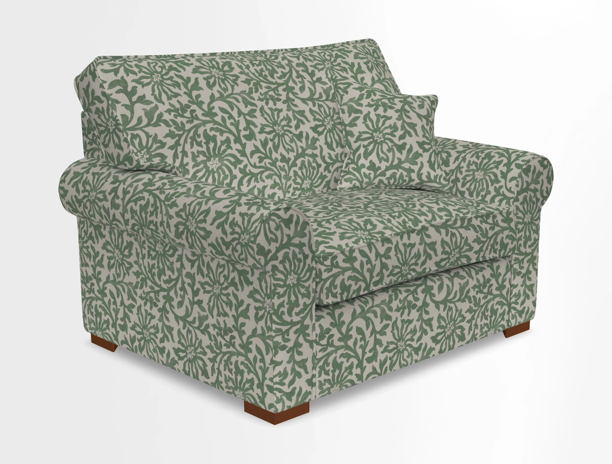 Upperton Snuggler Loose Cover in Two Tone Plain Biscuit - Loose cover option available