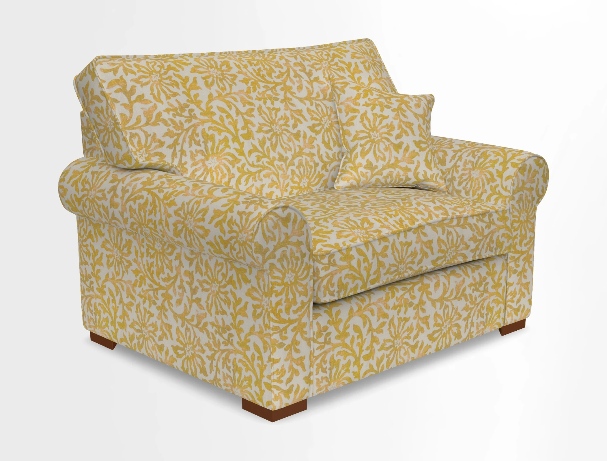 Upperton Snuggler Loose Cover in Two Tone Plain Biscuit - Loose cover option available