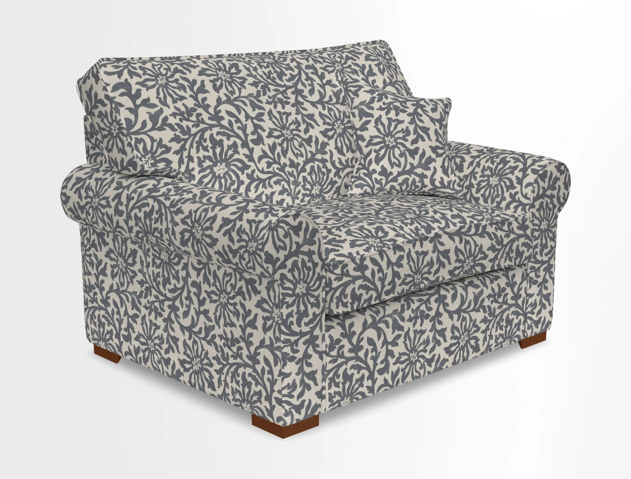 Upperton Snuggler Loose Cover in Two Tone Plain Biscuit - Loose cover option available