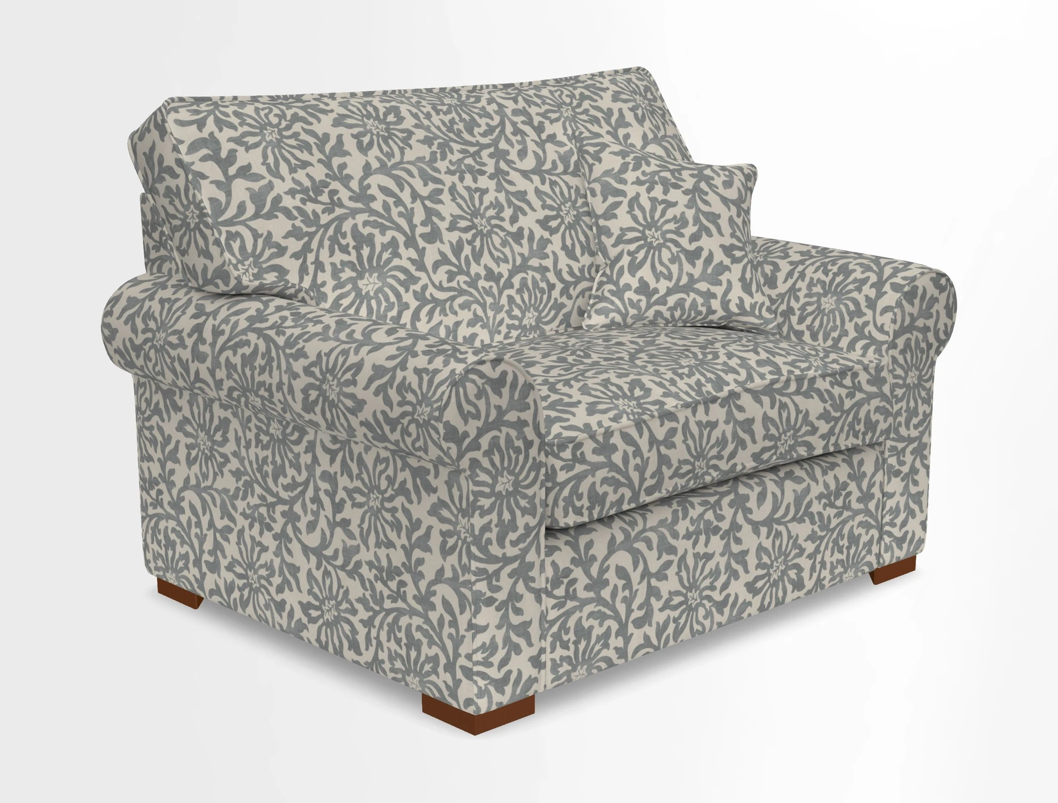 Upperton Snuggler Loose Cover in Two Tone Plain Biscuit - Loose cover option available