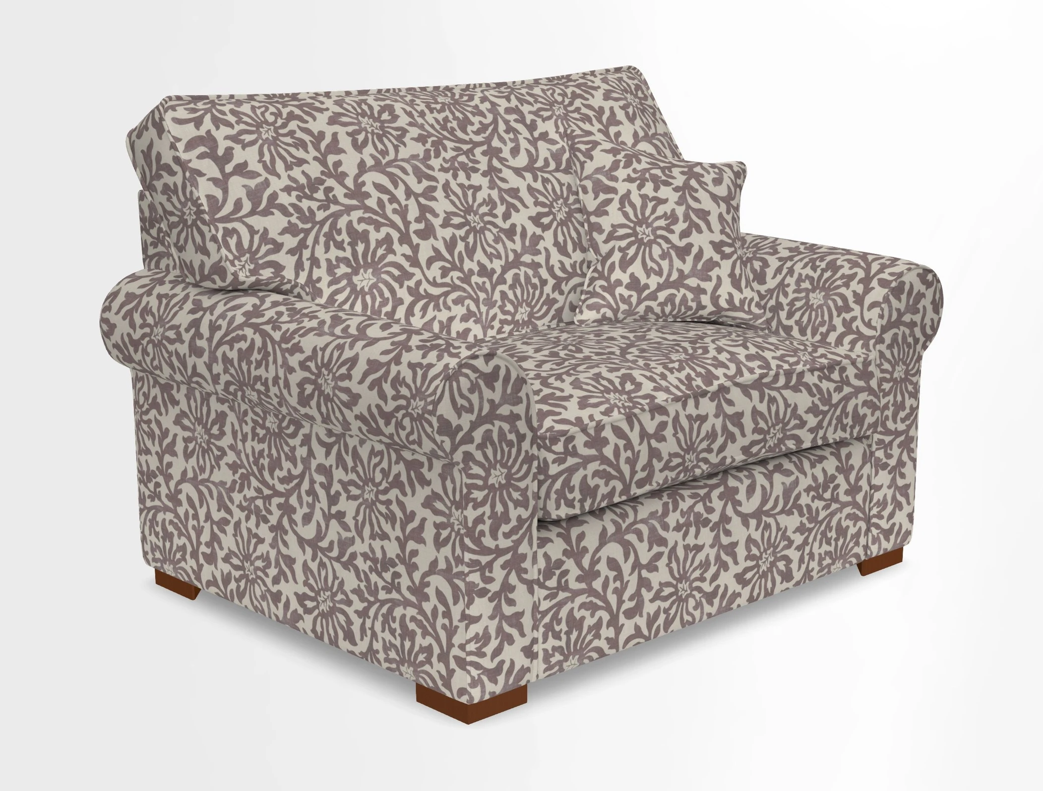 Upperton Snuggler Loose Cover in Two Tone Plain Biscuit - Loose cover option available