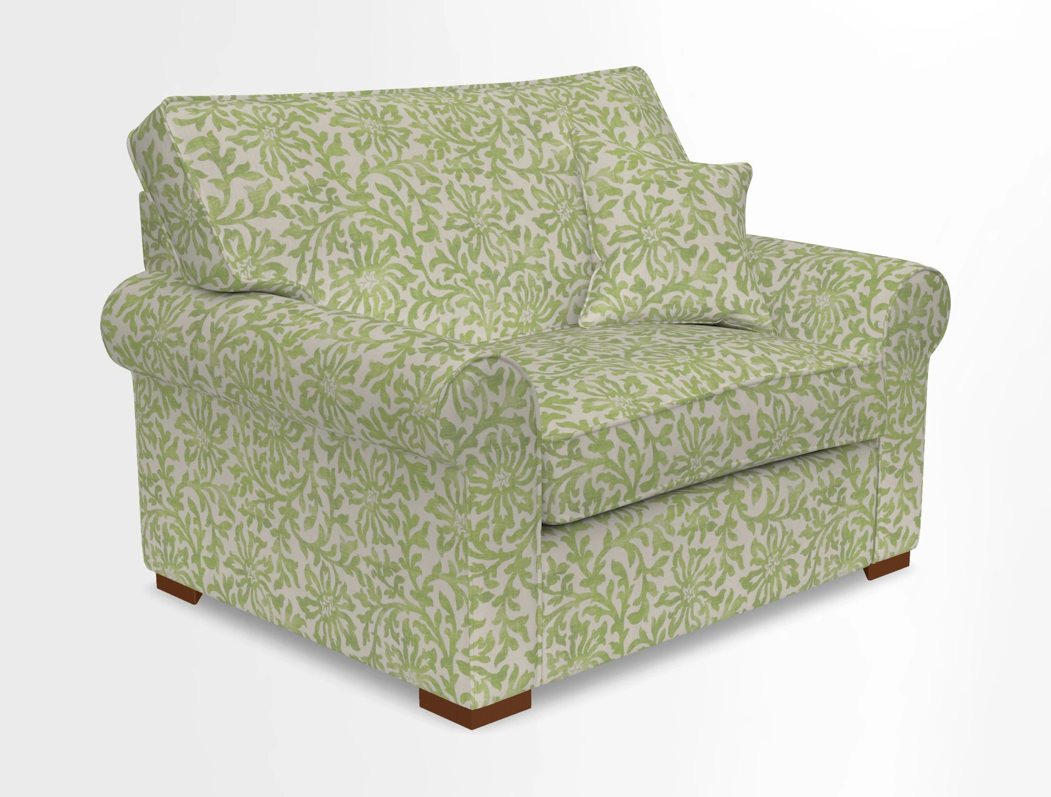 Upperton Snuggler Loose Cover in Two Tone Plain Biscuit - Loose cover option available