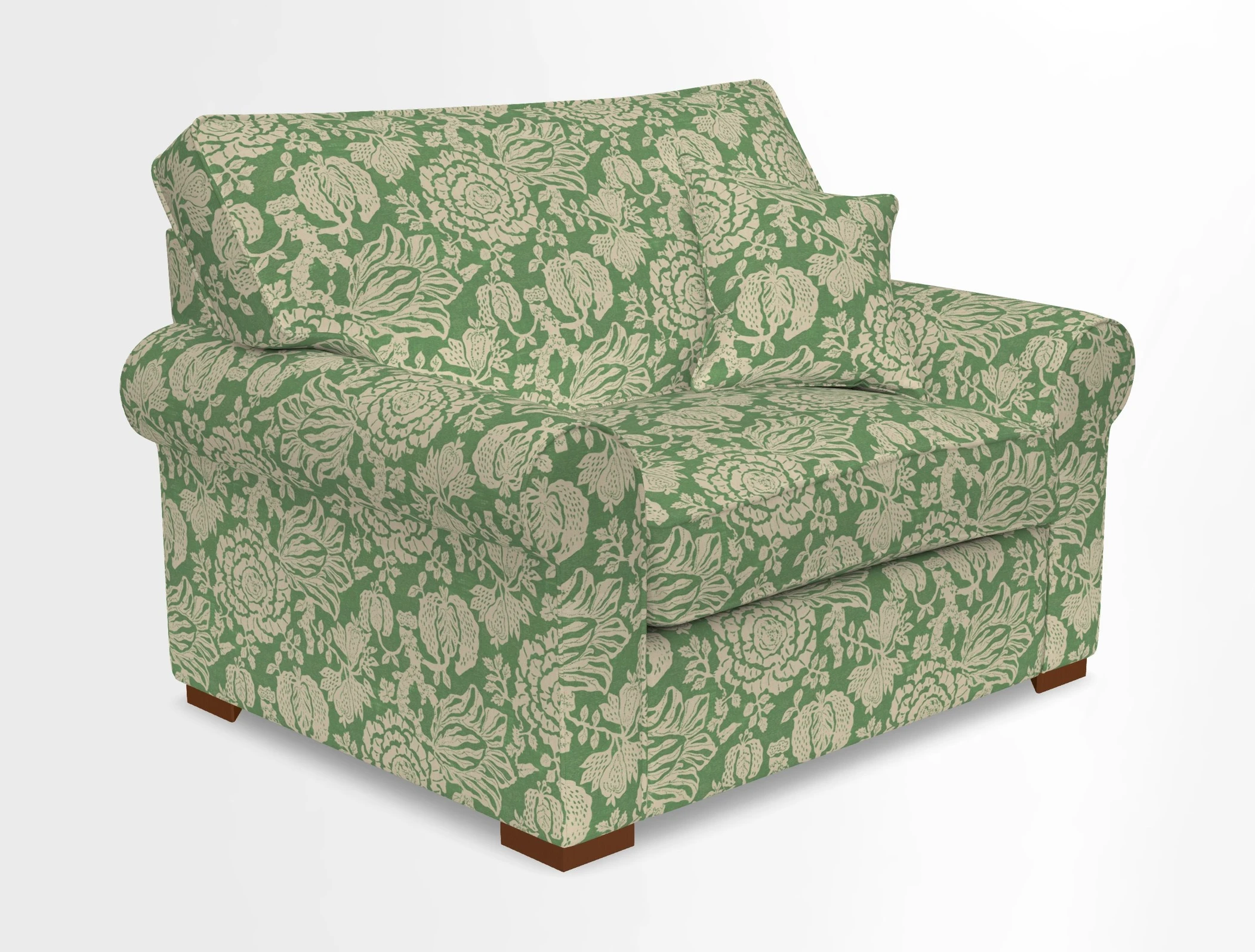 Upperton Snuggler Loose Cover in Two Tone Plain Biscuit - Loose cover option available