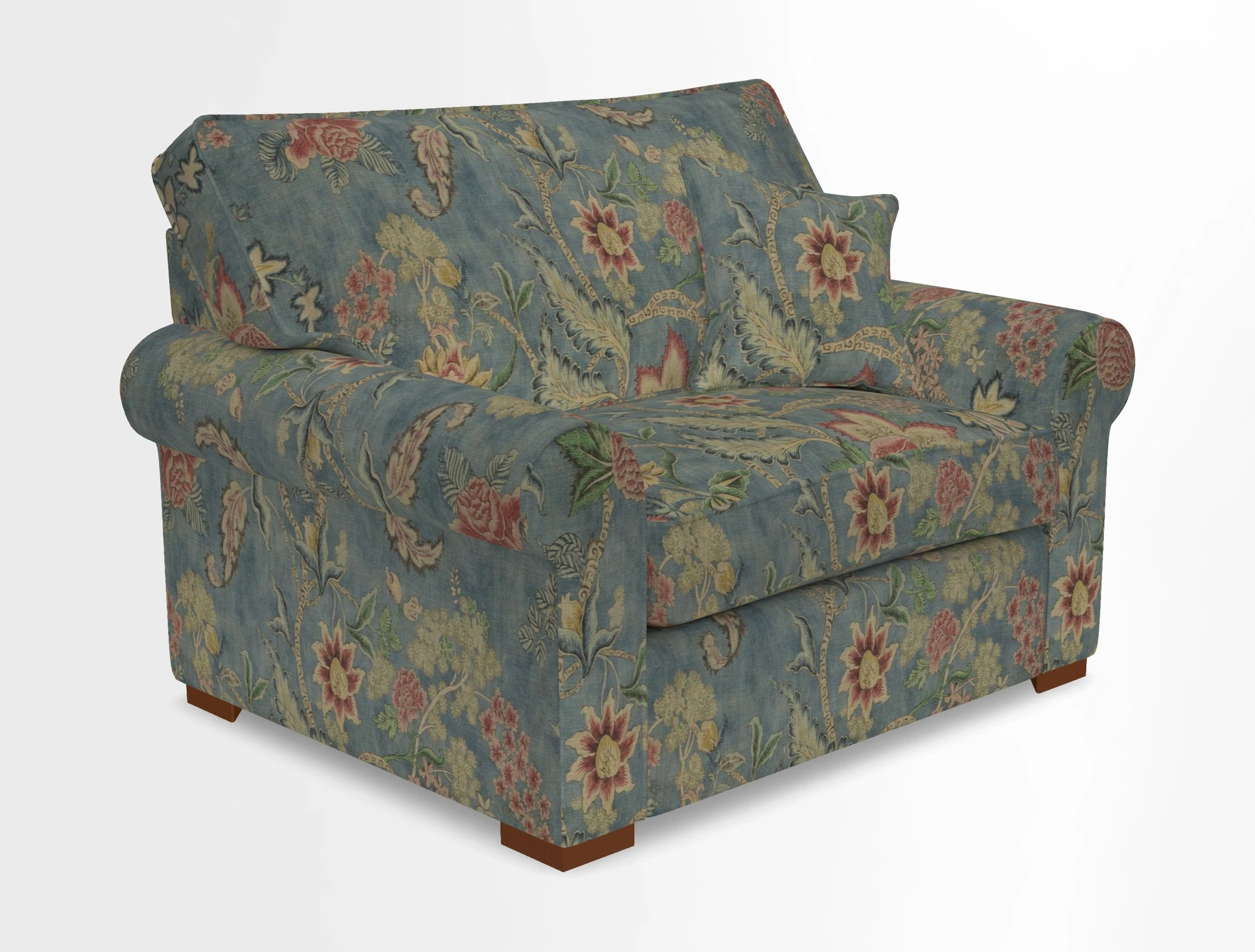 Upperton Snuggler Loose Cover in Two Tone Plain Biscuit - Loose cover option available